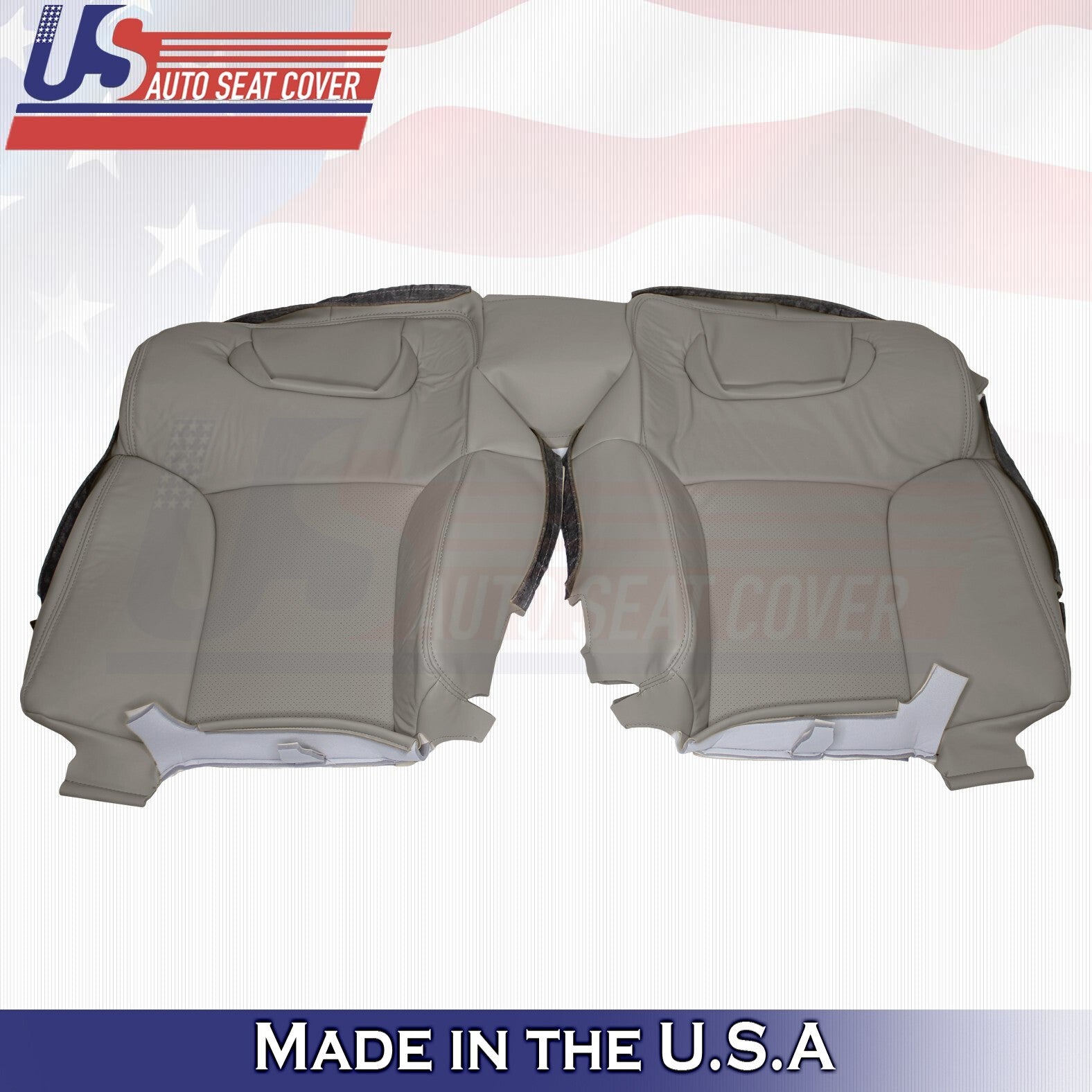 2010 2011 For Lexus GS300 GS350 2nd Row Top Perforated Leather Seat Cover Gray