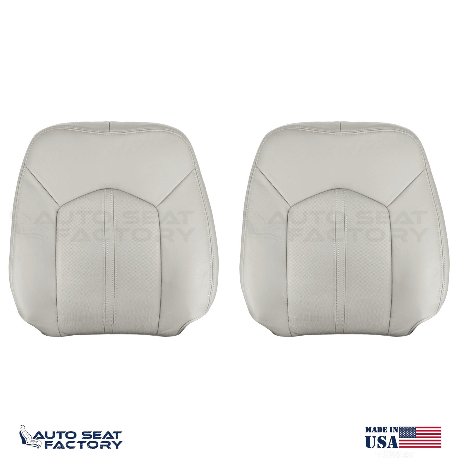 Replacement 2010 - 2016 Fits Cadillac SRX Shale Vinyl Seat Covers, Perforated