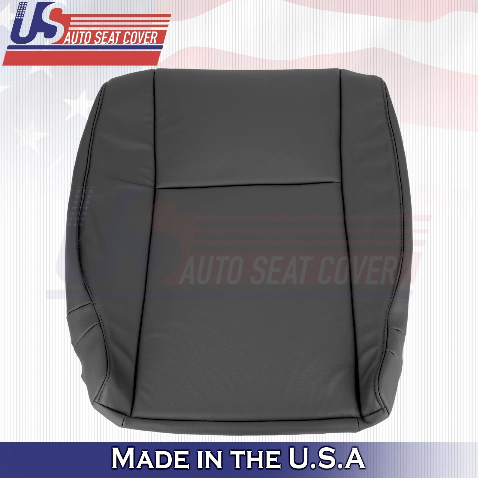 2007-2010 FitsToyota Tundra Rear Driver Passenger Tops&BottomsLeather Cover Gray