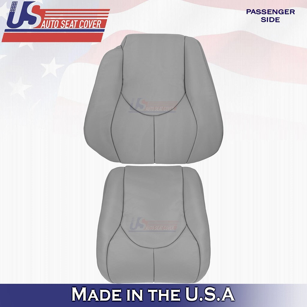 1996 to 2002 For Mercedes Benz SL500 Passenger Top &Bottom Leather Cover Gray