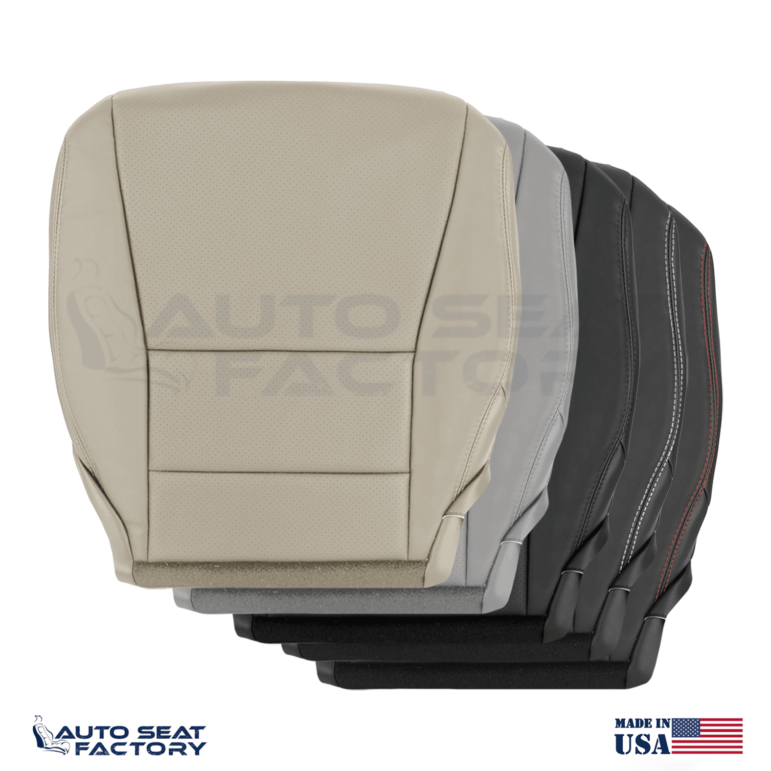 Vinyl Driver Side Bottom Seat Cover Perforated Fits 2013 - 2017 Honda Accord