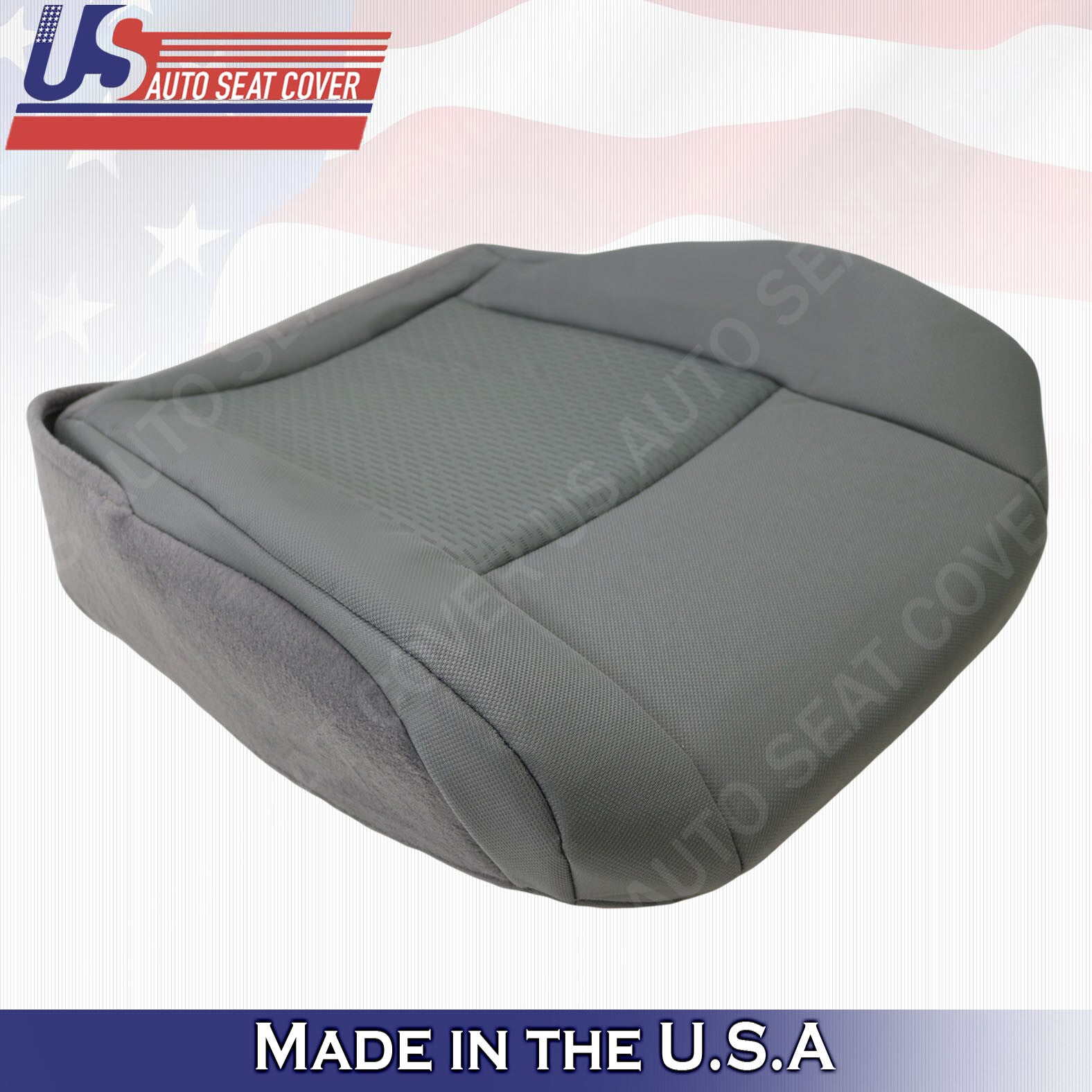 2009 to 2019 Fits Ford E150 van Driver &Passenger Bottoms Cloth Cover Flint Gray