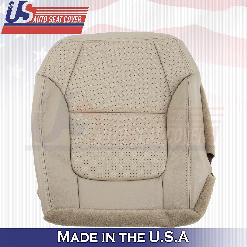 2001 to 2003 For Acura CL Type-S Driver Bottom Leather w/ Vinyl Perf Cover Tan