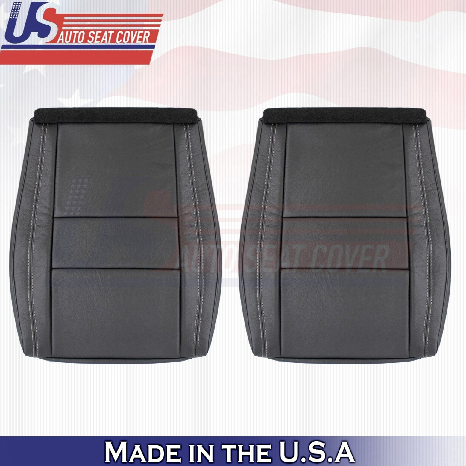2013 For Jeep Grand Cherokee Limited Driver Passenger Bottom Leather Covers BLK