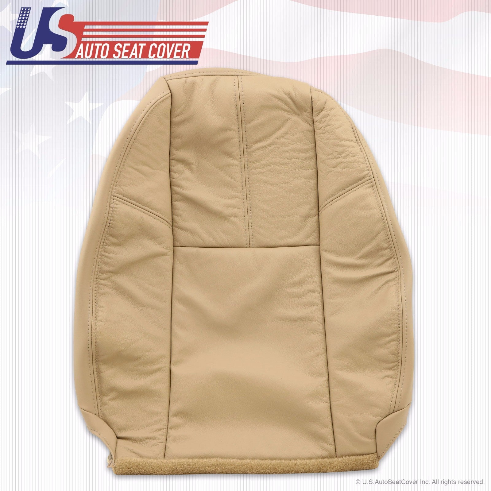 2011 2012 Chevy Silverado 1500 Driver Bottom & Lean Back Leather Seat Cover Tan