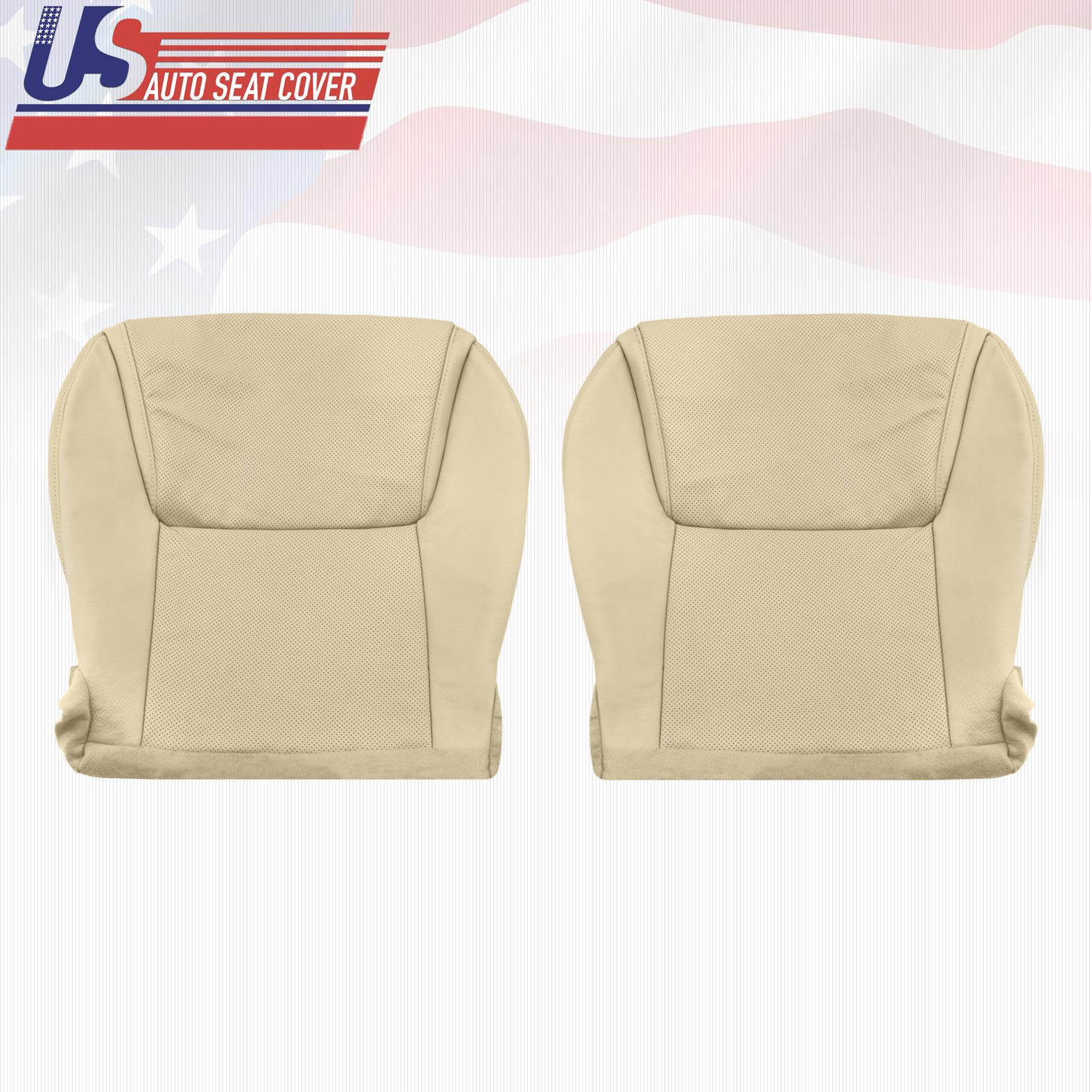 Fits 2008 2015 Lexus Lx570 Driver / Passenger Bottom Leather Seat Covers