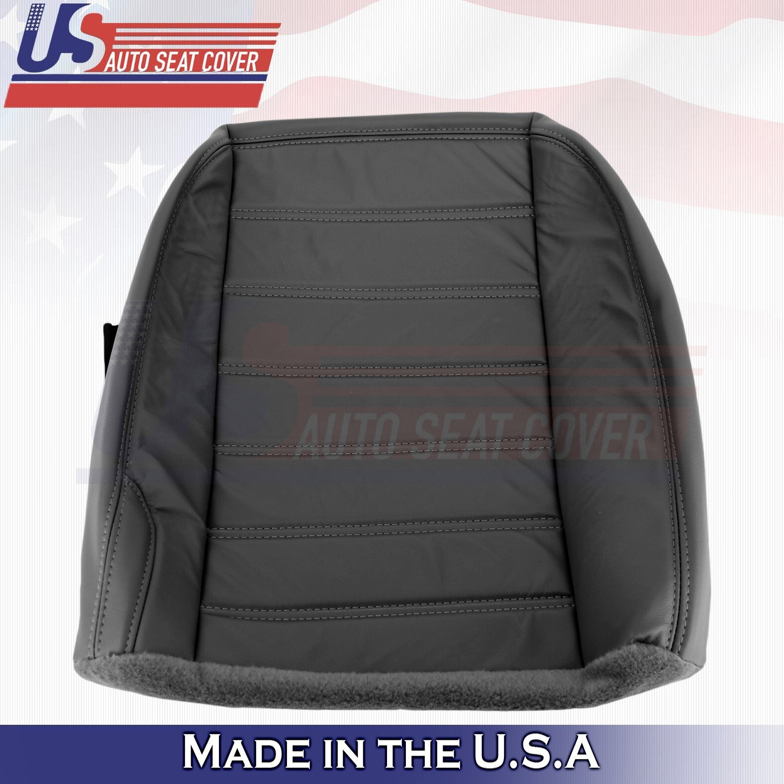 2003 to 2007 FOR Hummer H2 REAR Passenger Bottom & Top Leather Cover Black