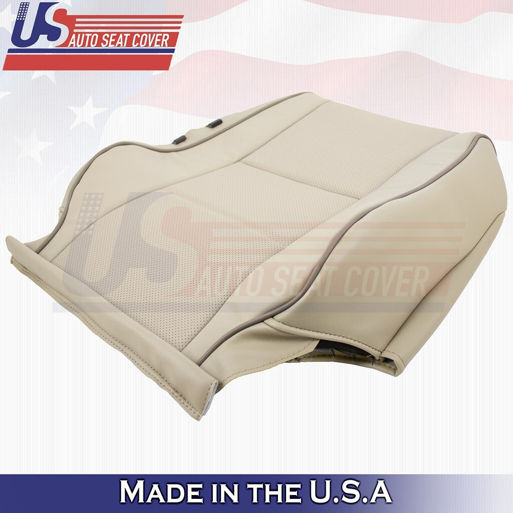 2001 to 2005 For Lexus IS300 Passenger Top & Bottom Perf Leather Seat Covers Tan