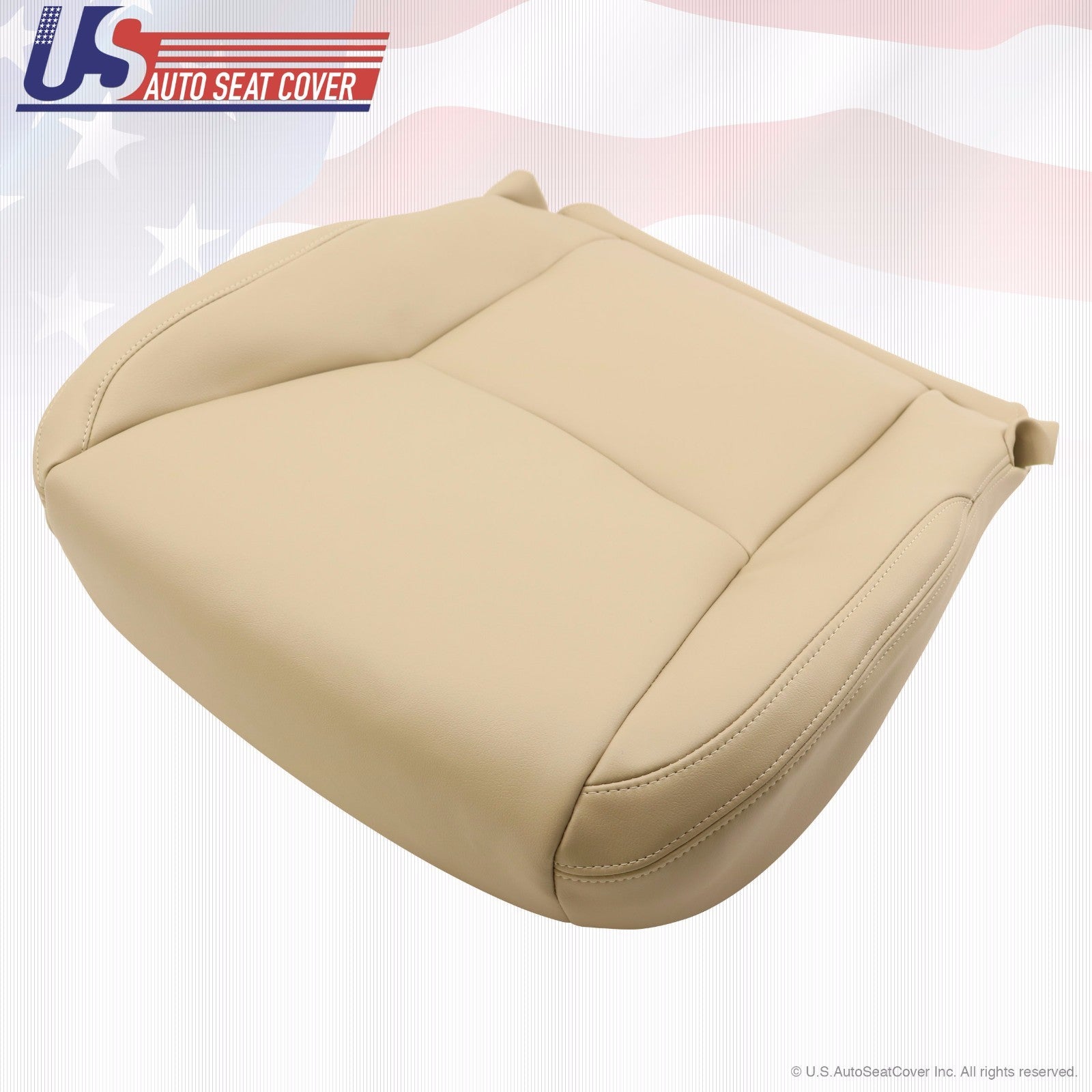 Fit 2003 - 2009 Lexus GX470 Front Passenger Bottom & Lean Back Leather Cover TAN