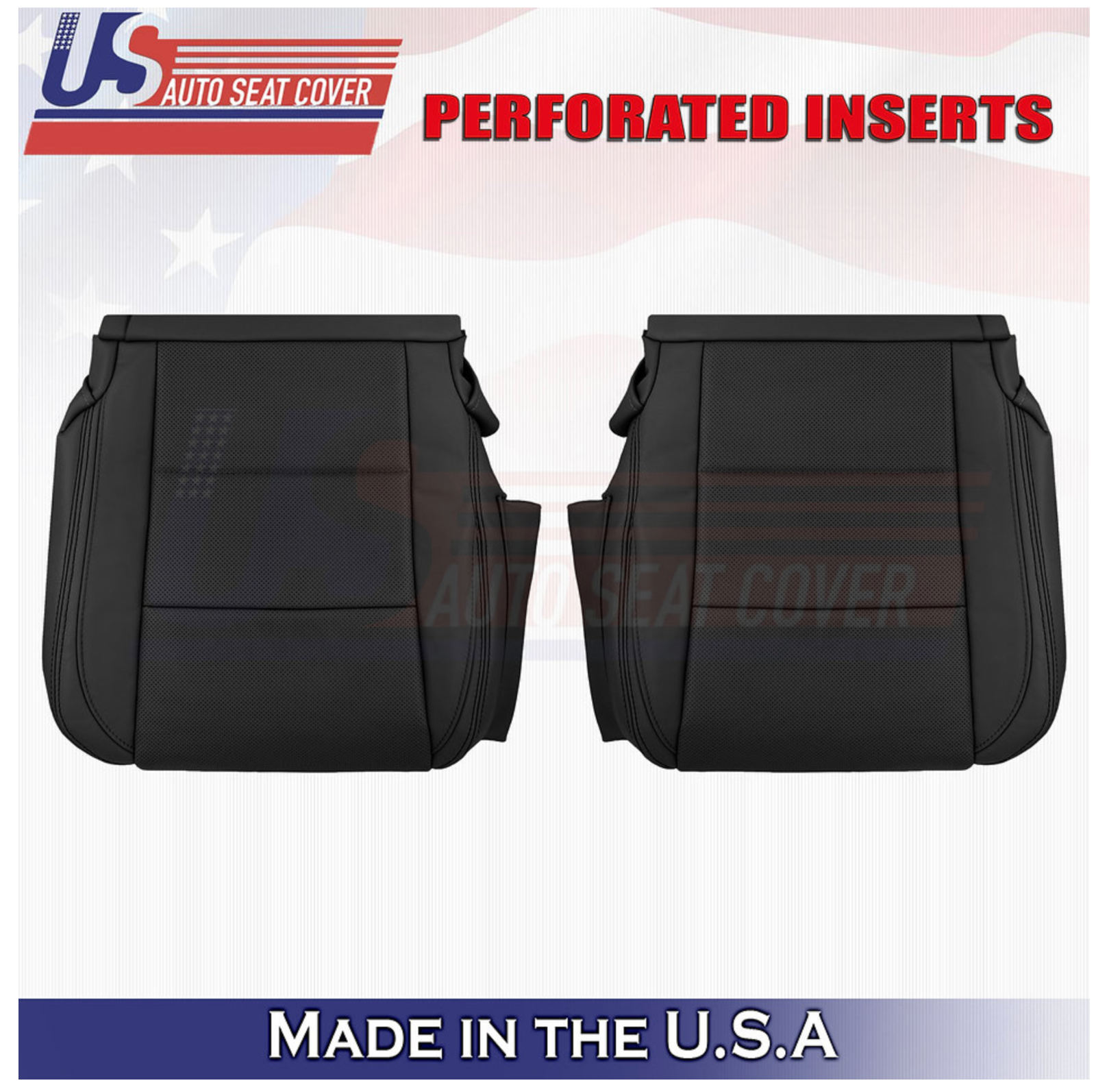 2013 - 2020 Fits Lexus GS350 GS300 Driver & Passenger Bottom Leather Cover Black