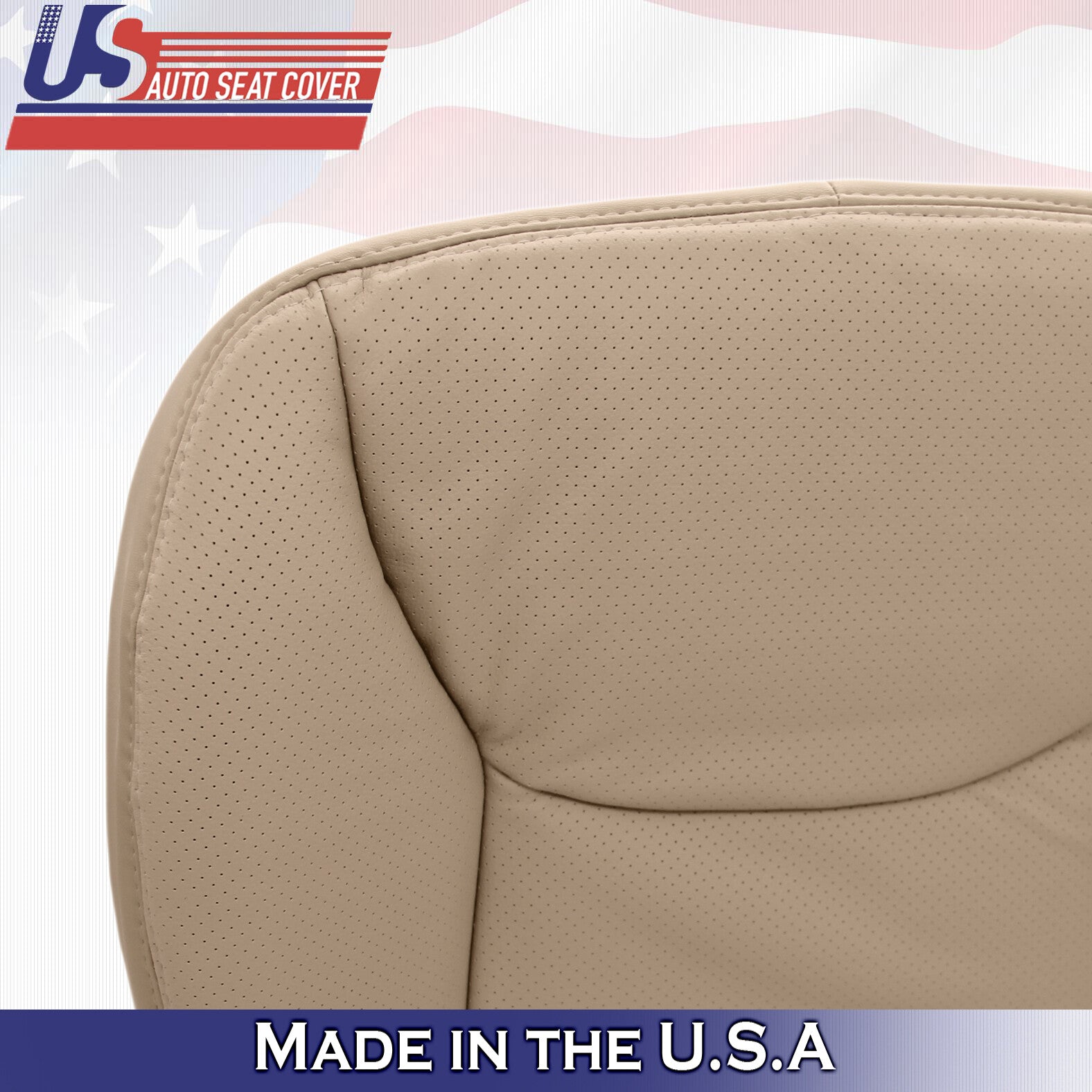 2000 to 2002 Mercedes Benz S Class Driver & Passenger Bottom Leather Covers Tan