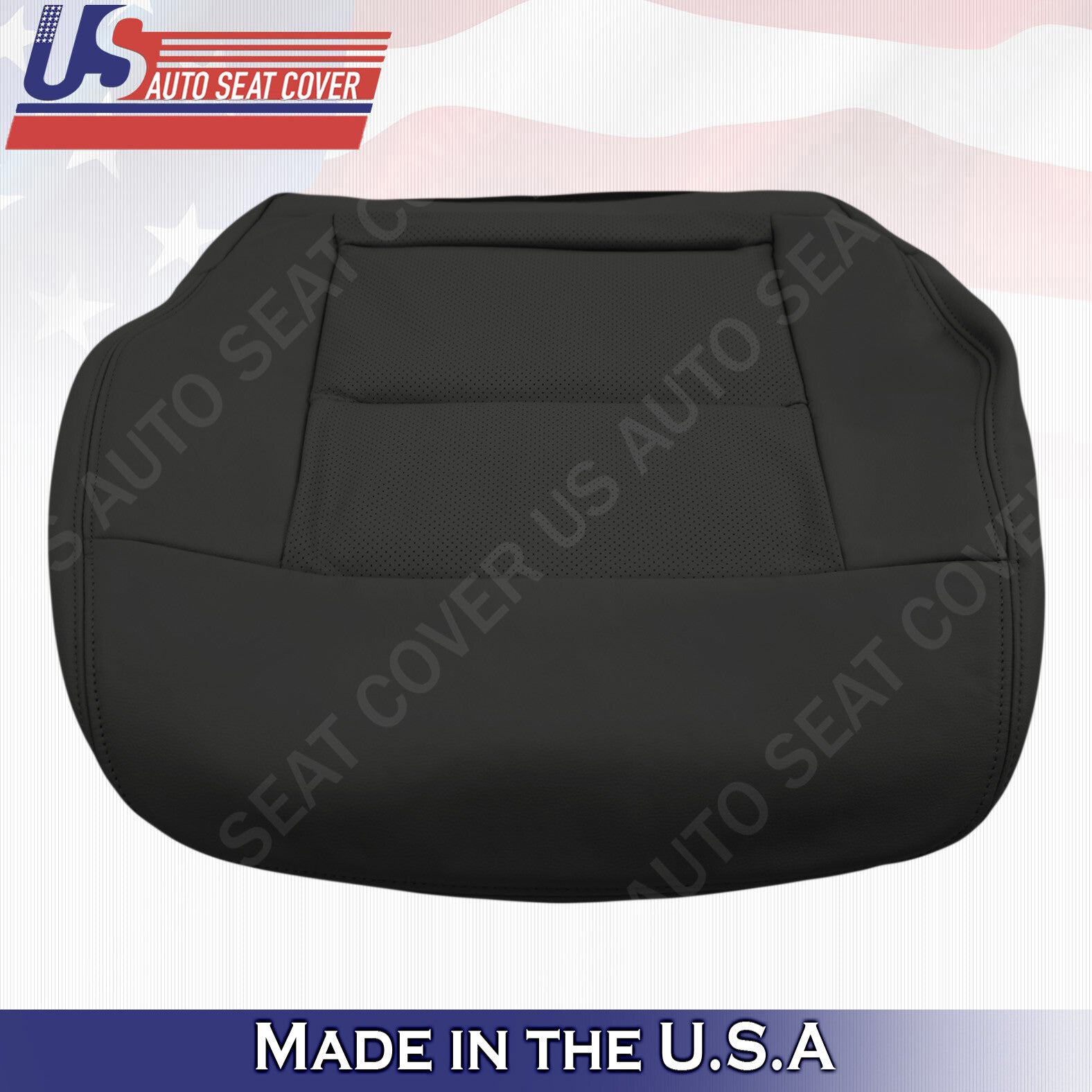 Fits 2010 to 2016 Mercedes Benz E350 E450 E550 FRONT BOTTOMS Leather Cover Black