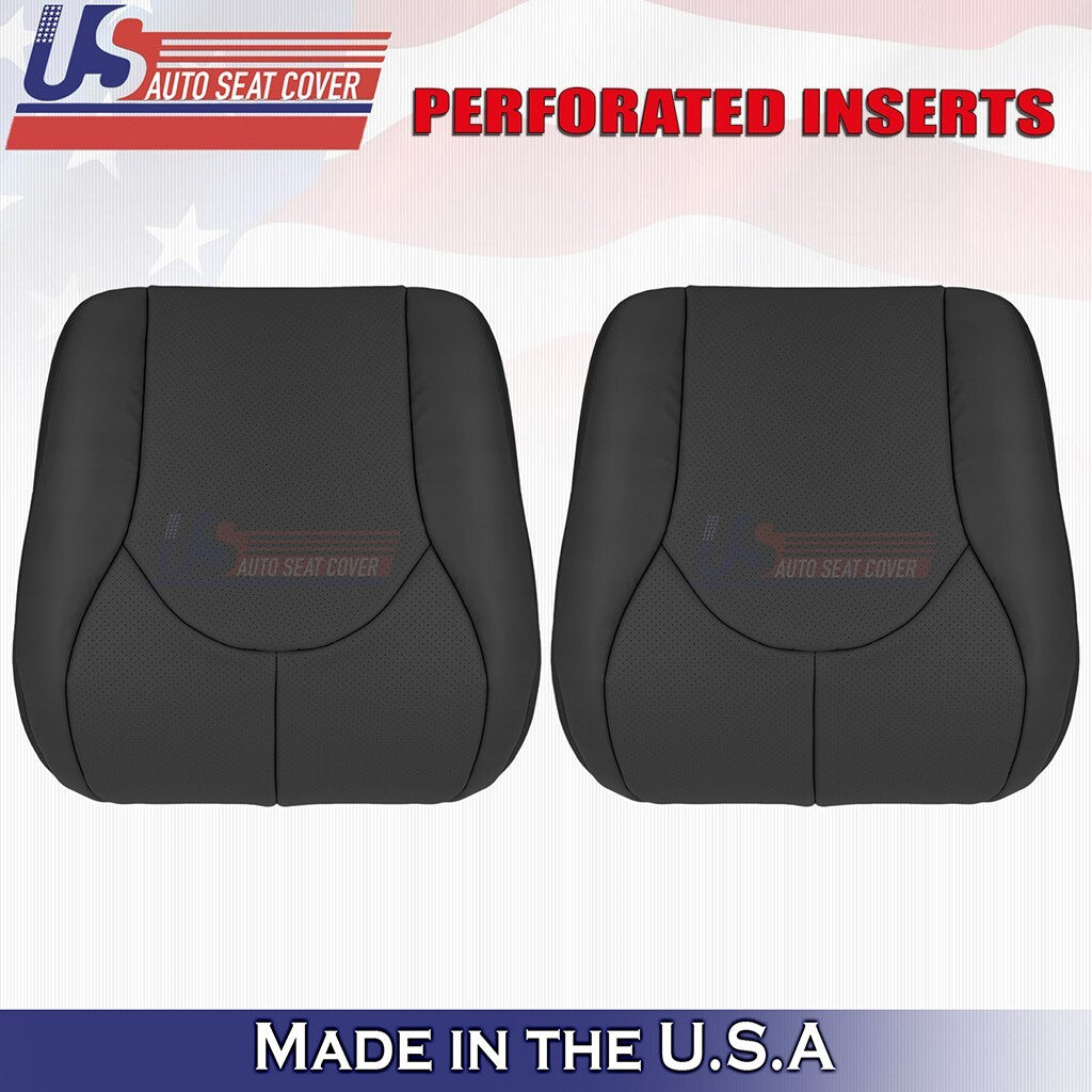 1996 to 2002 For Mercedes Benz SL320 Driver&Passenger Bottoms Leather Cover BLK
