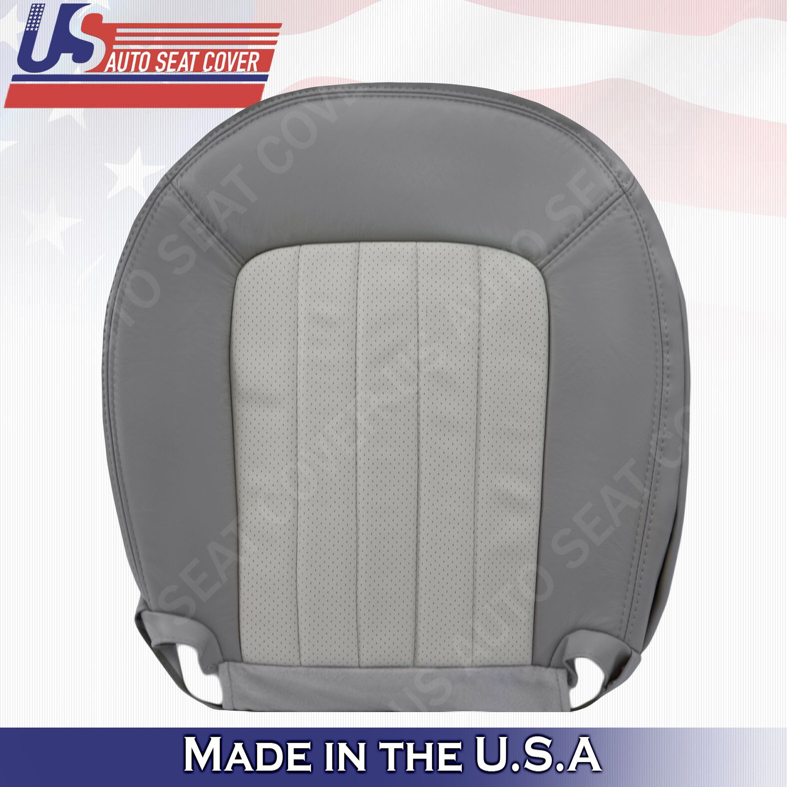 2002 2003 2004 2005 Mercury Mountaineer Driver Bottom Leather Seat Cover GRAY