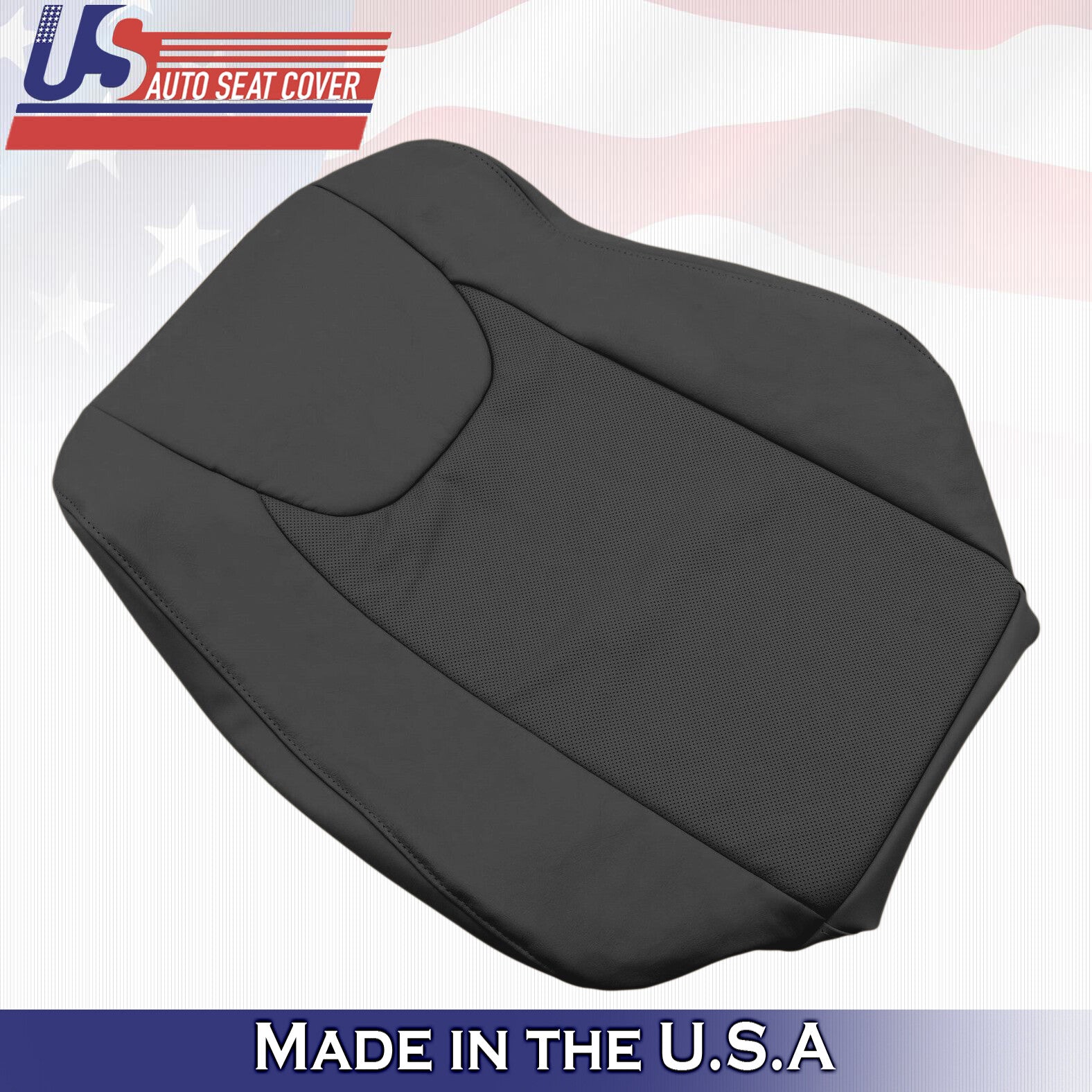 2010 to 2015 For Lexus RX350 RX450H Driver Top& Bottom Leather Seat Covers Black