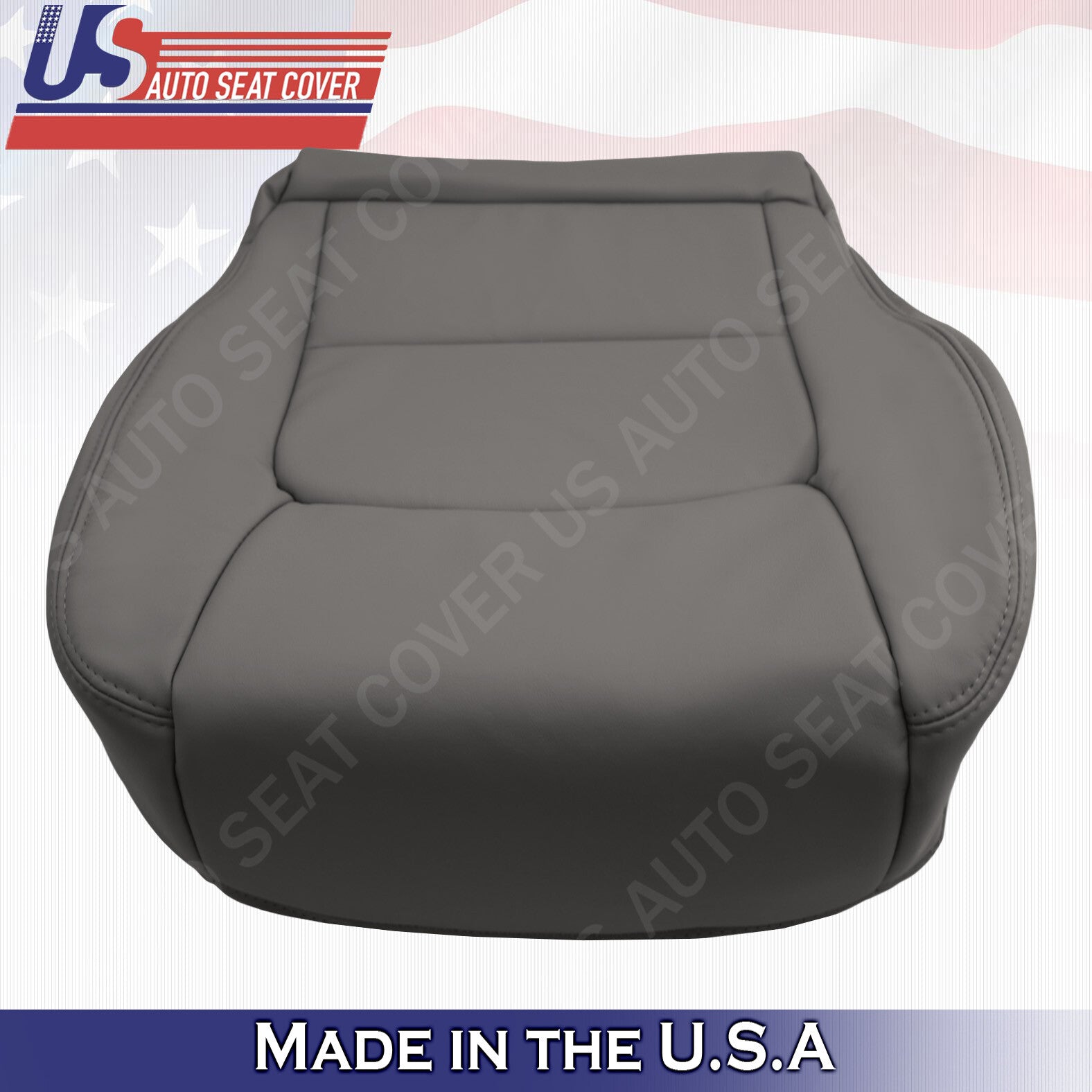 Passenger Side Bottom Leather Seat Cover Color Gray Fit 1998 to 2007 Lexus LX470