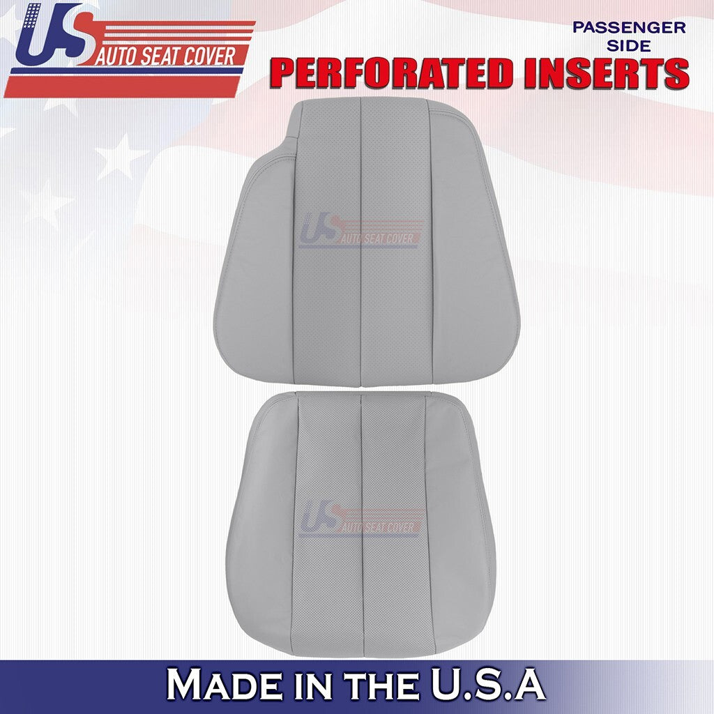 1990-1995 Fits Mercedes Benz SL320 Passenger Bottom &Top Leather Seat Cover Gray