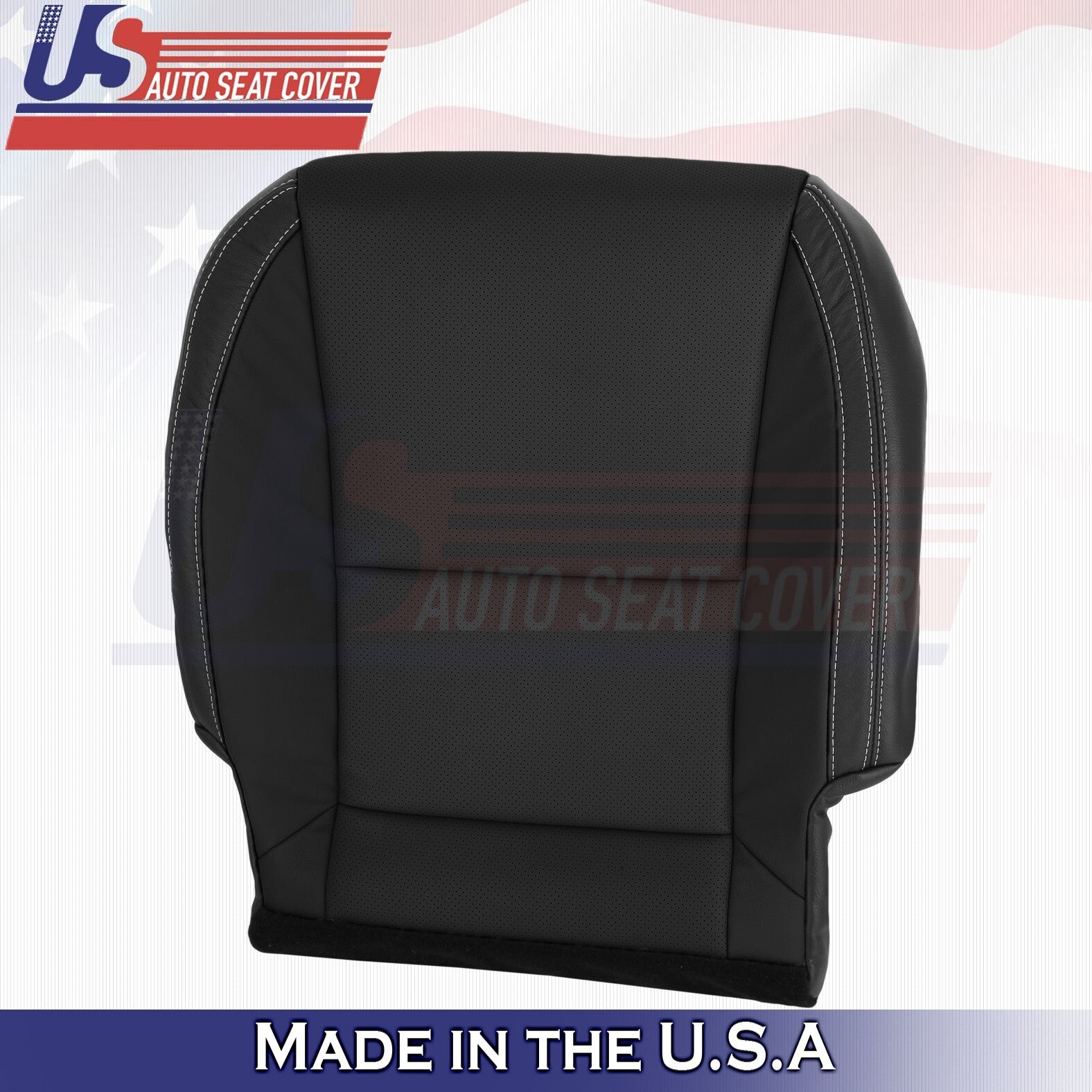 2010-2015 For Chevy Camaro PASSENGER Side Bottom Perforated Leather Cover Black