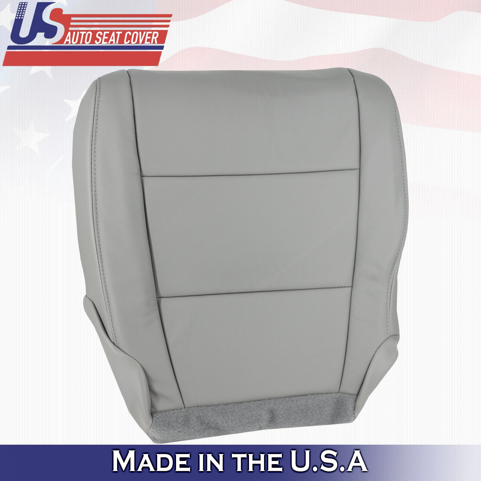 2014 For Honda Pilot Driver Passenger Bottom Synthetic Leather Seat Covers Gray
