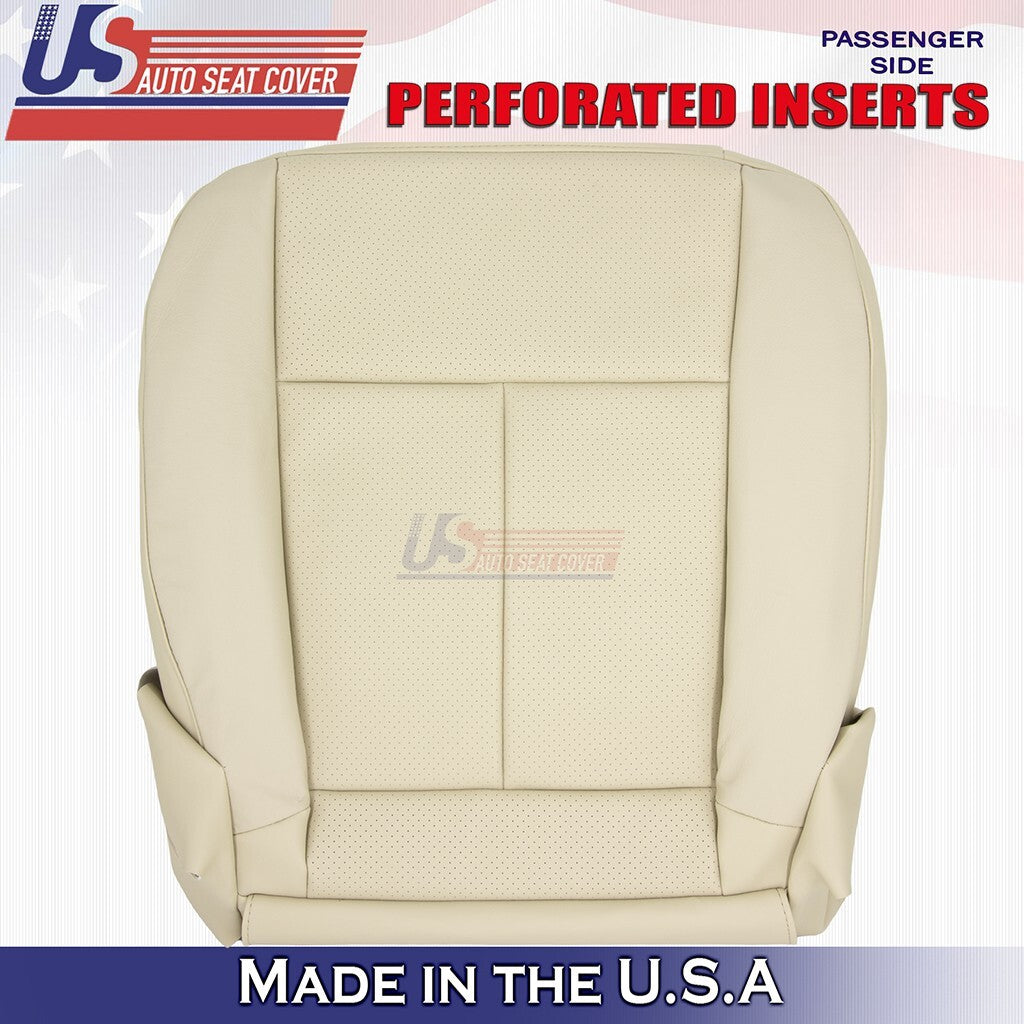 2005 to 2008 Fits Infinity FX35 FX45 Passenger Bottom Leather Seat Cover Tan