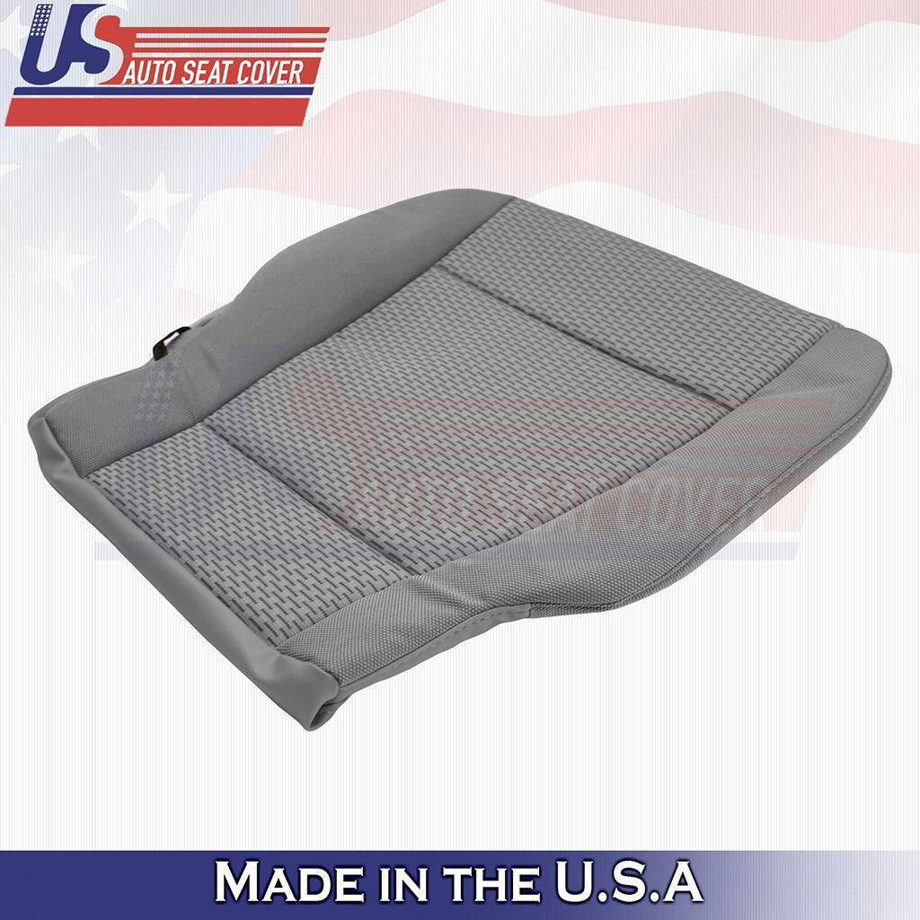 Passenger Bottom Cloth Seat Cover Med Gray 2015 to 2019 Fits Ford F150 XLT