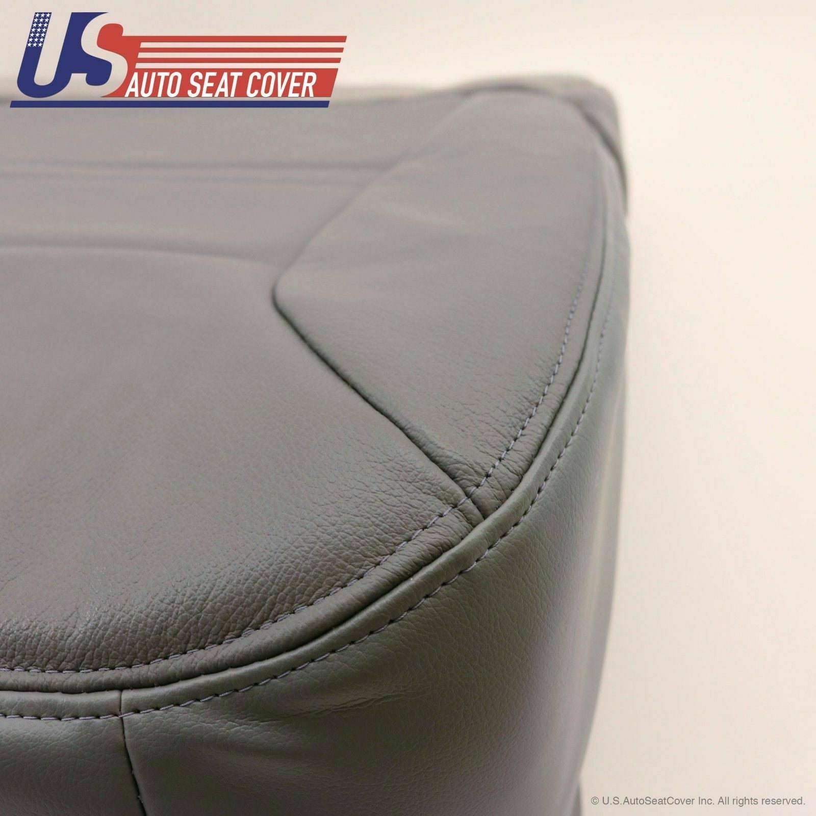 2000 2001 Ford Excursion Limited Driver Side Bottom Leather Seat Cover Gray