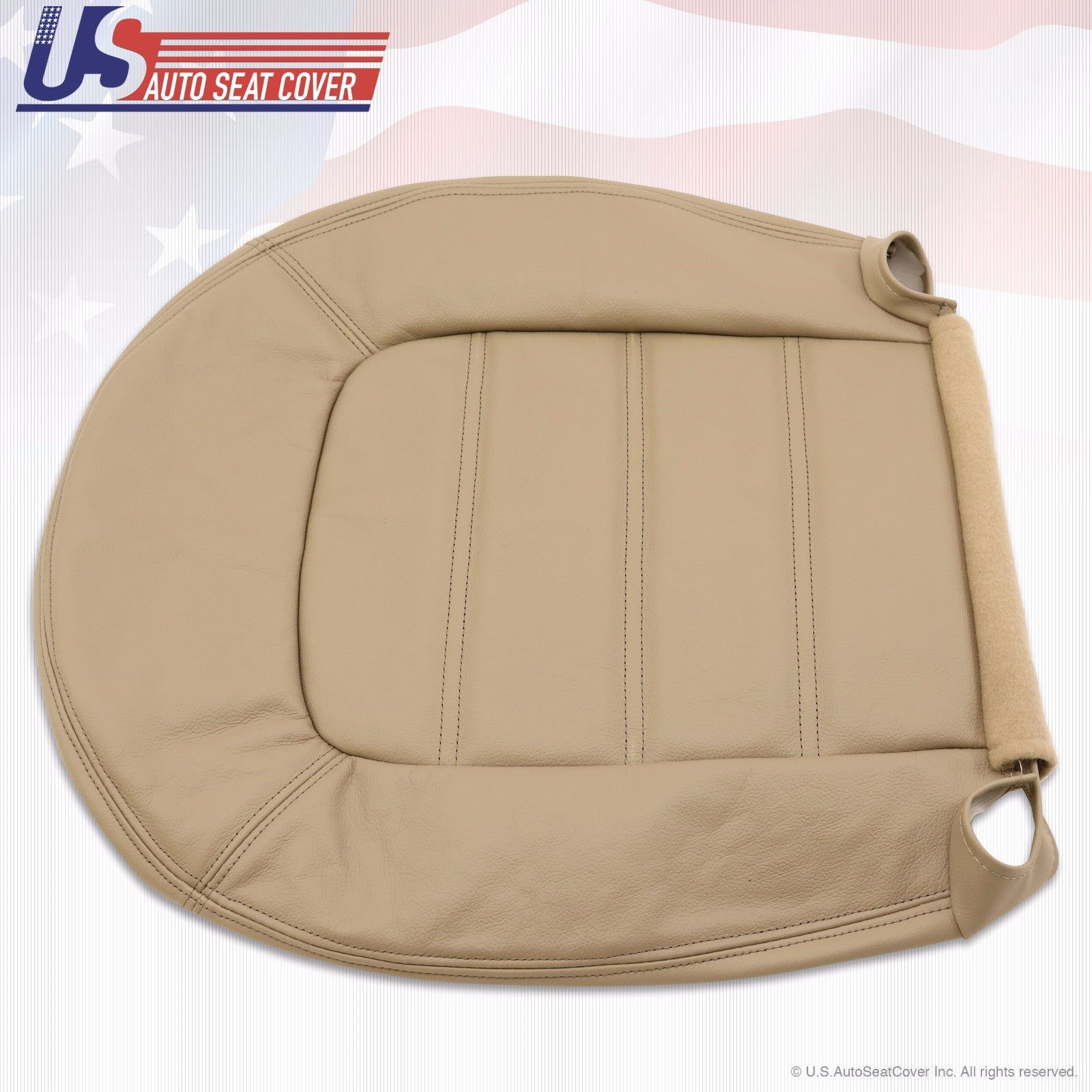2002-2005 Ford Explorer XLT  Driver & Passenger Bottom Leather Seat Cover Tan