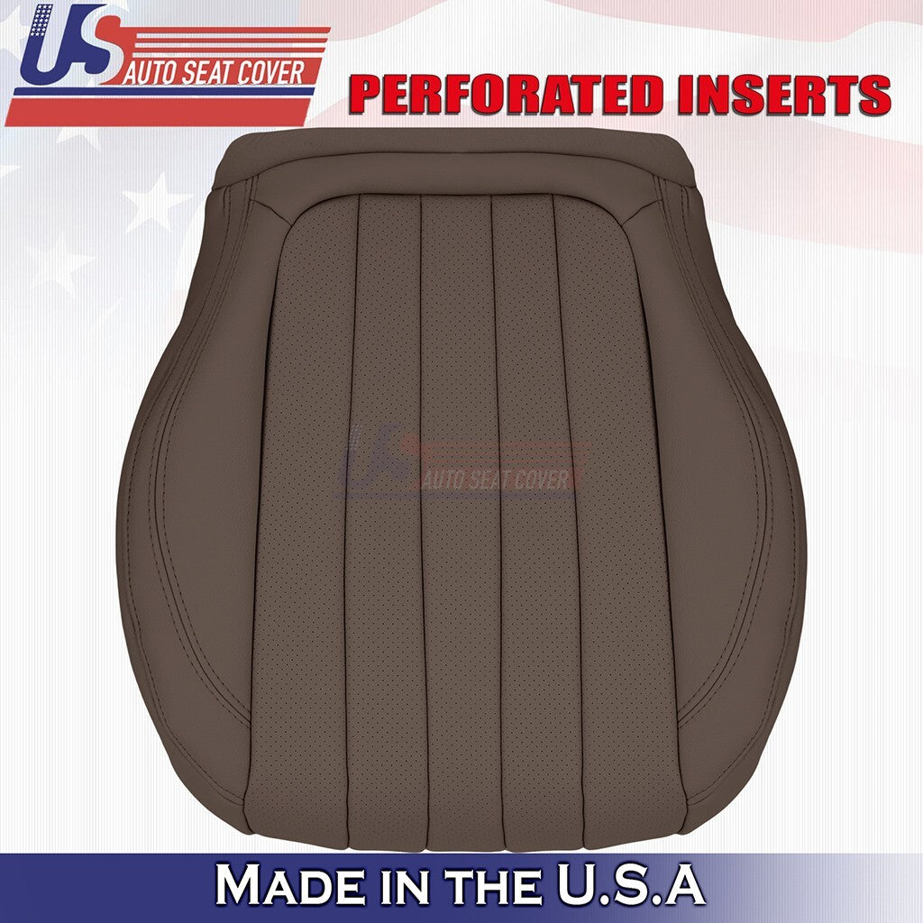 2017 to 2020 For Mercedes Benz E300 Driver Top& Bottom Synth Leather Cover Brown