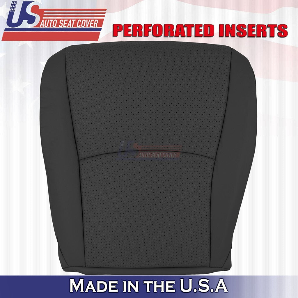 2004 to 2007 Fits Toyota Highlander Driver Bottom Leather Seat Cover Black
