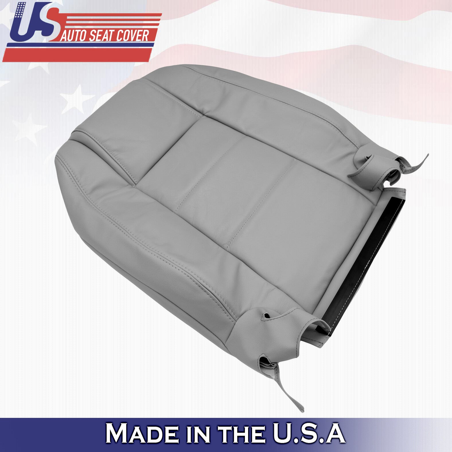 2005 to 2009 For Ford Mustang V6 Driver Side Top Leather Seat Cover in Gray