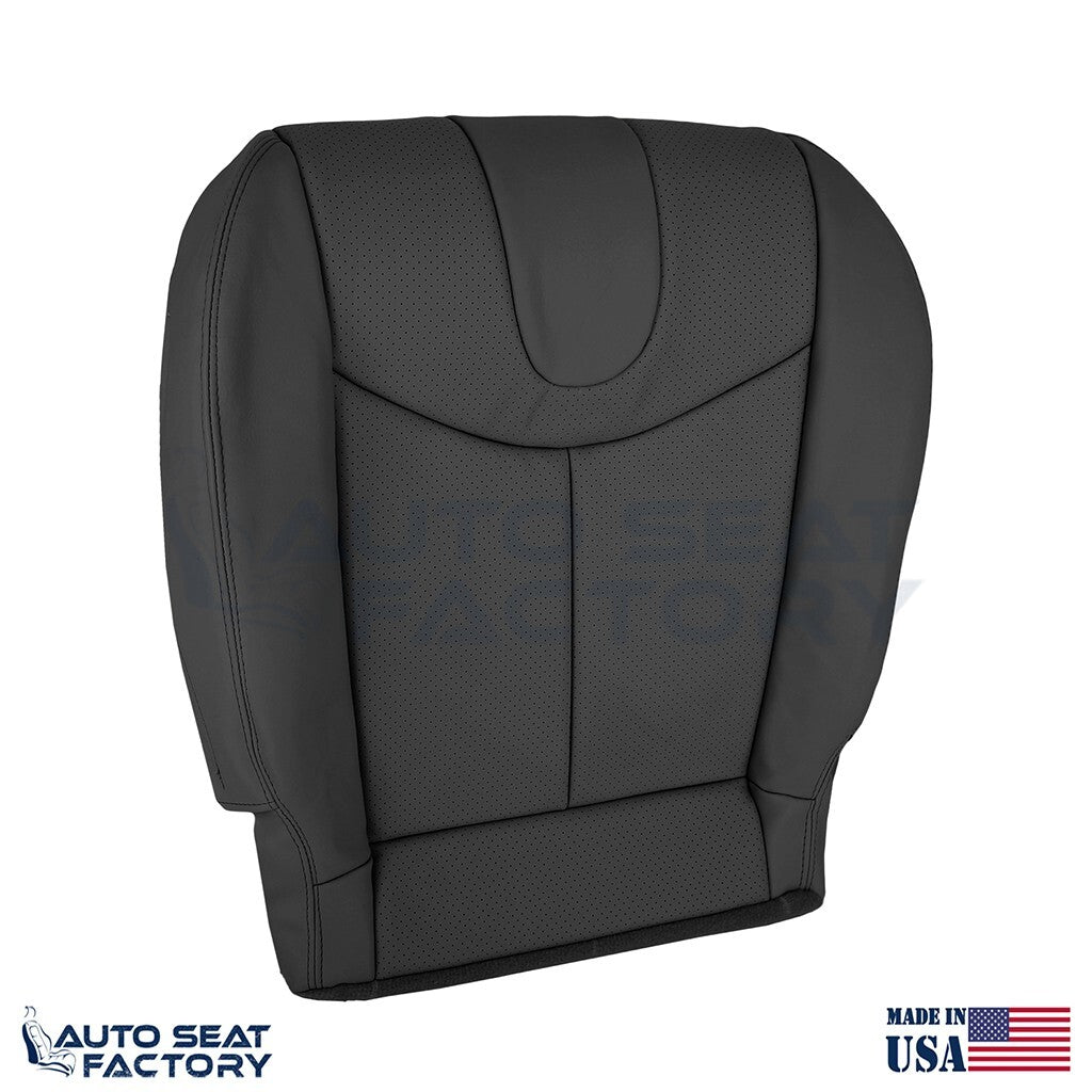 2009 - 2013 Fits Infiniti G37 Coupe Driver Bottom Black Vinyl Seat Cover, Perf.