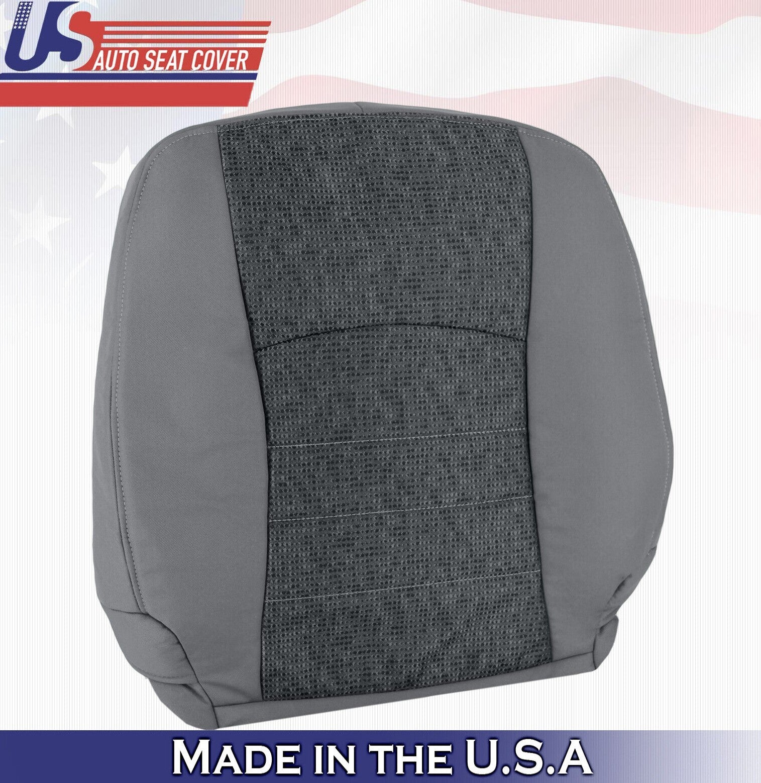 2013 to 2018 For Dodge Ram 4500 SLT Passenger Side Top Cloth Seat Cover Gray