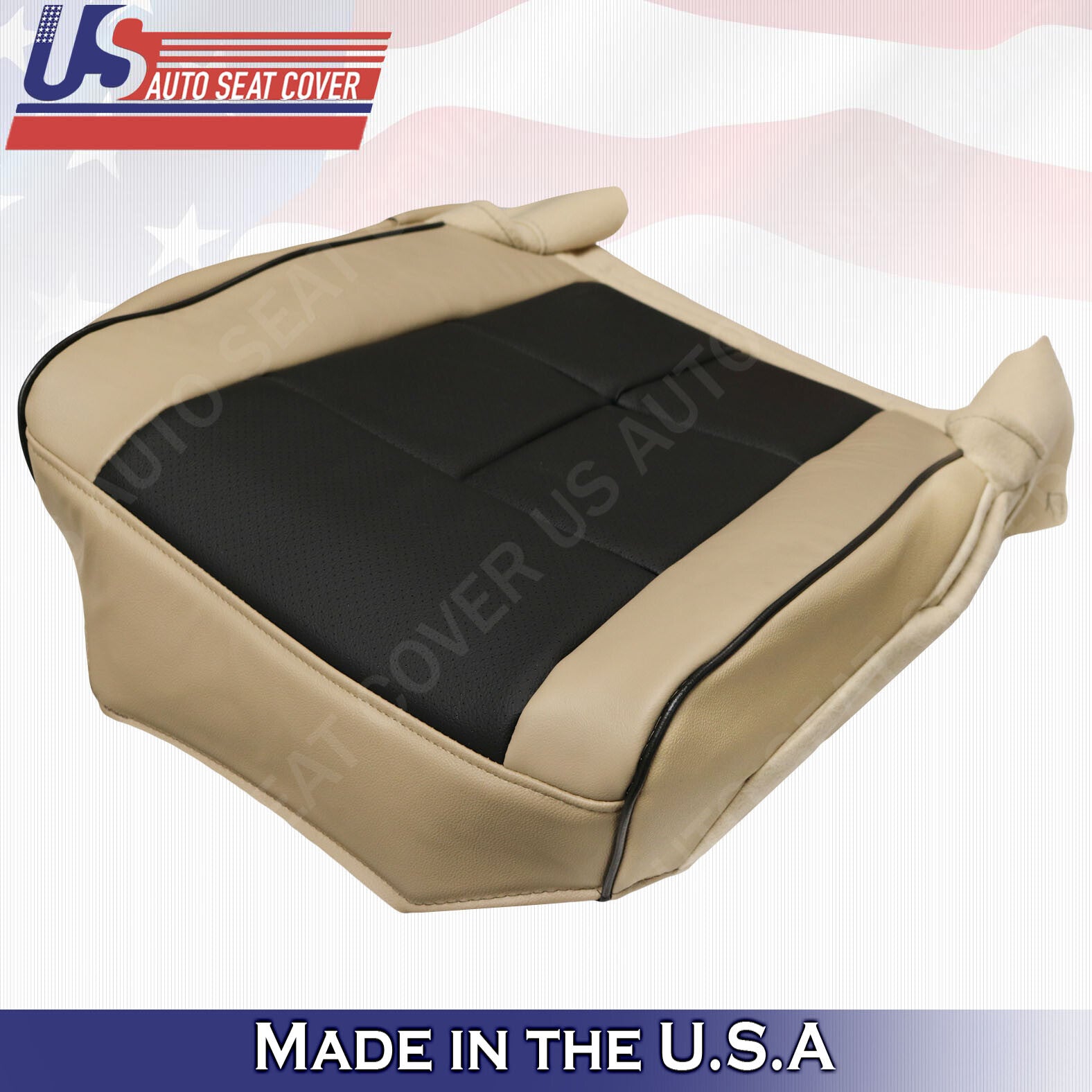 2011-2014 Lincoln Navigator Driver & Passenger Bottom Perforated Cover Tan Black