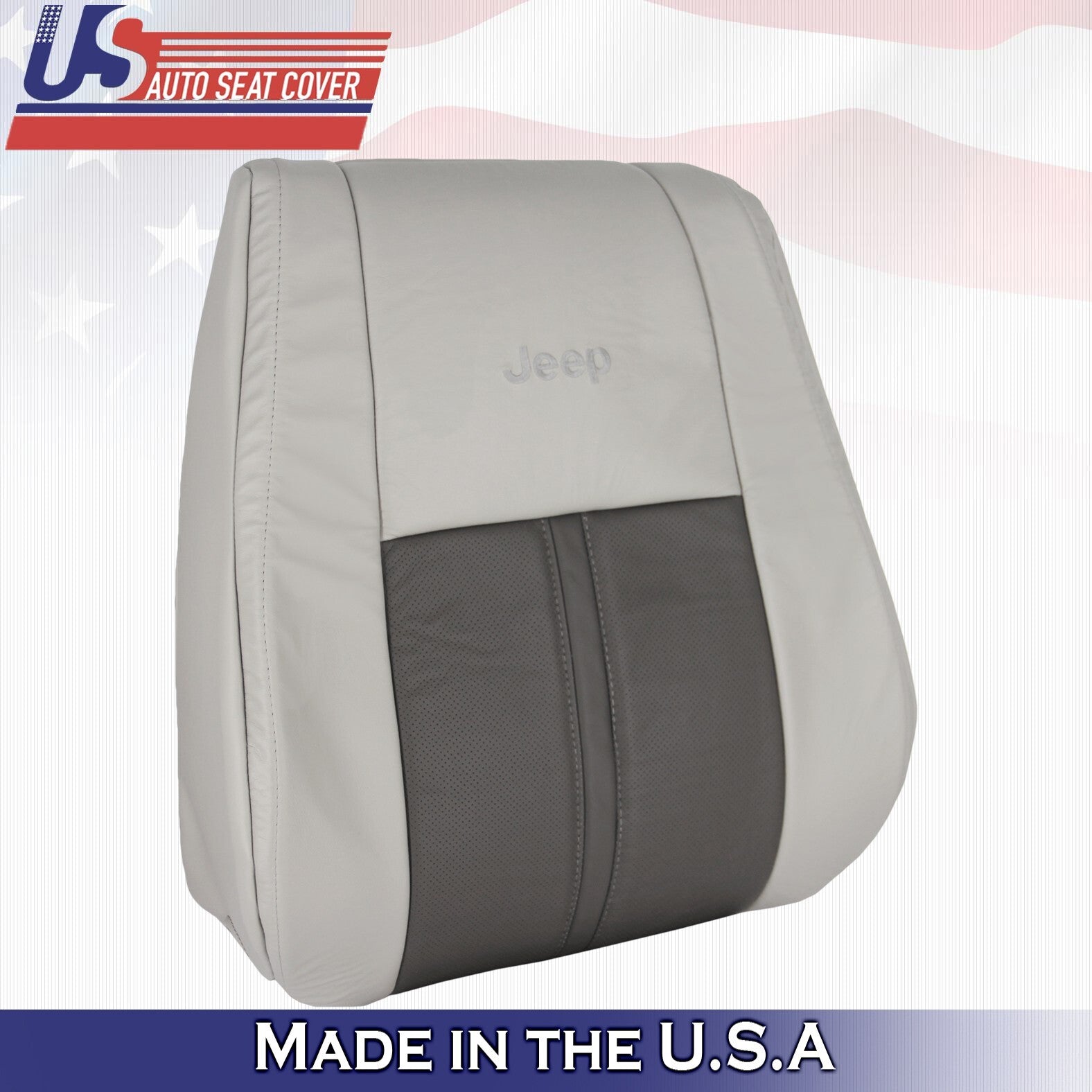 2006 For Jeep Grand Cherokee Limited 2 Top & 2 Bottom Leather Seat Covers Tan