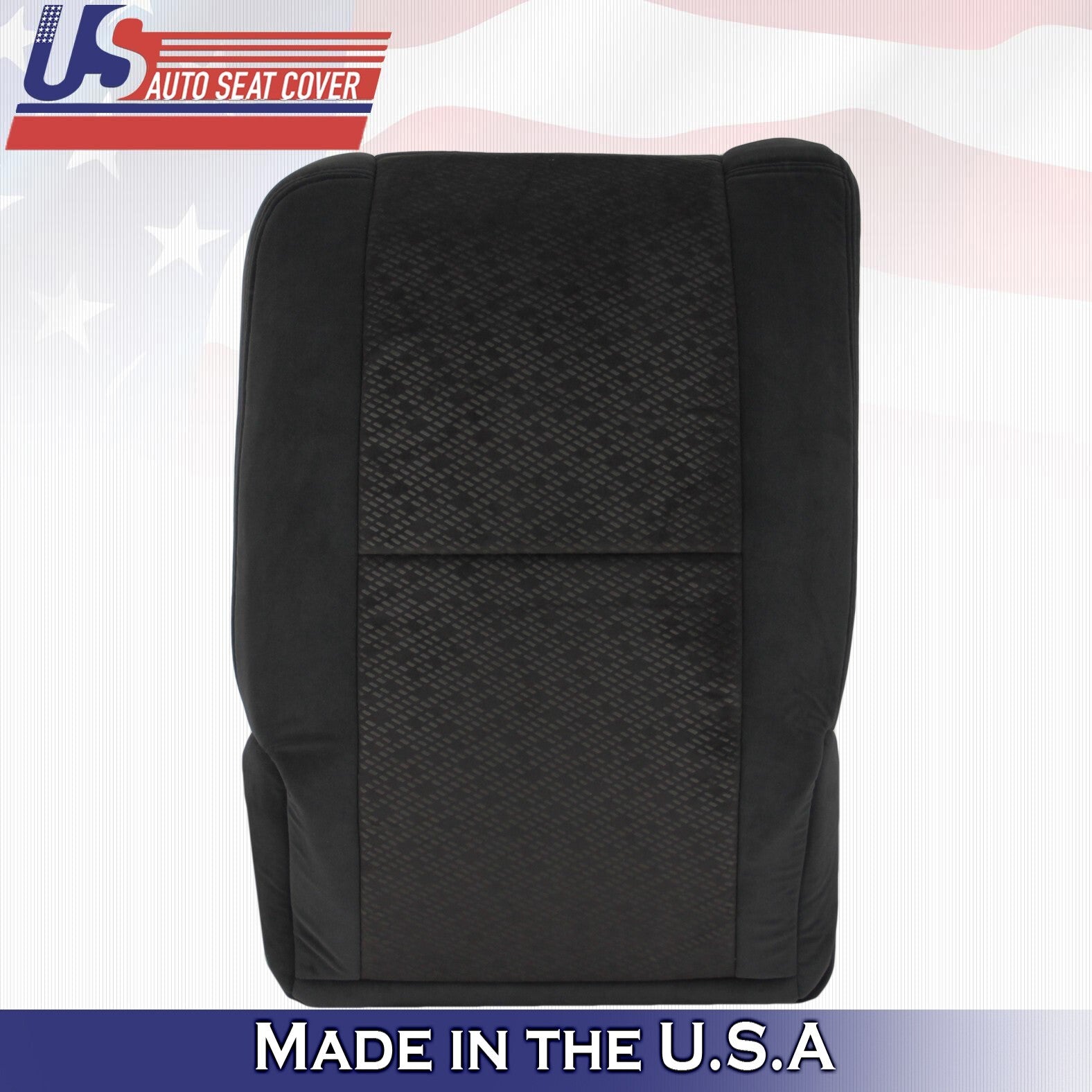 2008 For GMC Sierra 1500 2500 3500 Rear Driver & Passenger Top Cloth Covers BLK