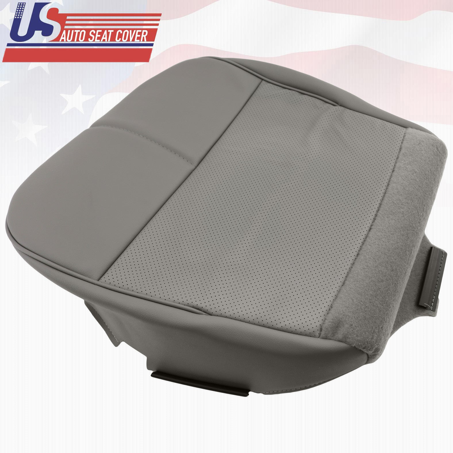 For 1998 1999 Ford Econoline E-250 Extended Driver Bottom vinyl Seat cover gray