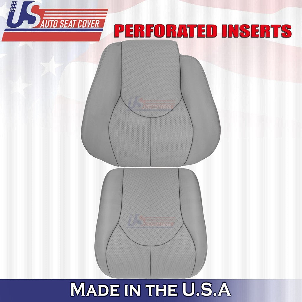 1996 to 2002 For Mercedes Benz SL320 Driver Bottom & Top Perf Leather Cover Gray