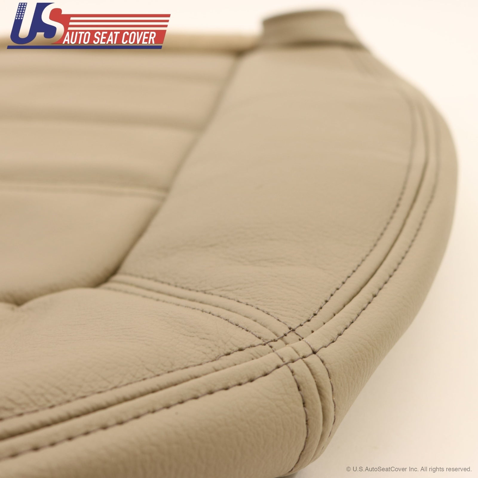 2002 to 2005 Ford Explorer XLT Driver Bottom Replacement Leather Seat Cover Tan