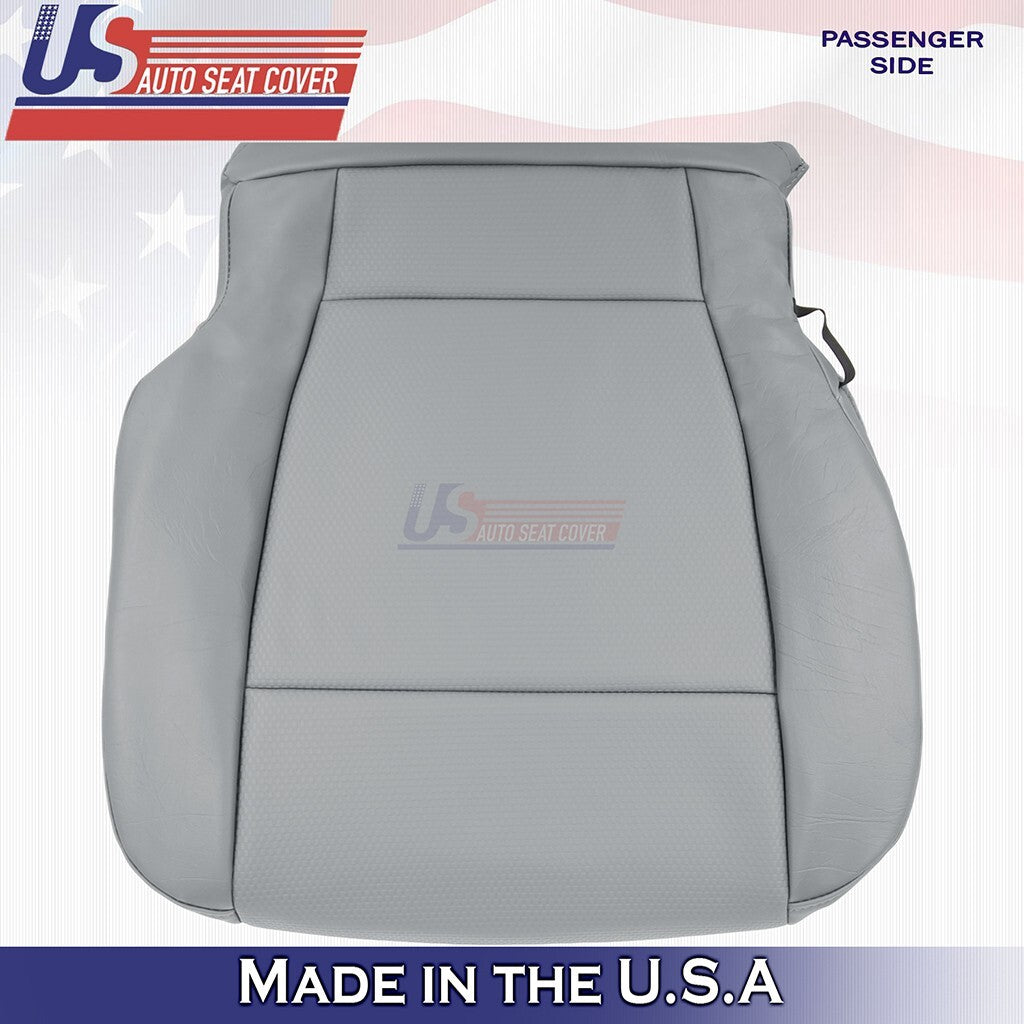 2017 to 2021 Fits Ford F250 XL WT Front Set Bottoms Synthetic Leather Cover Gray