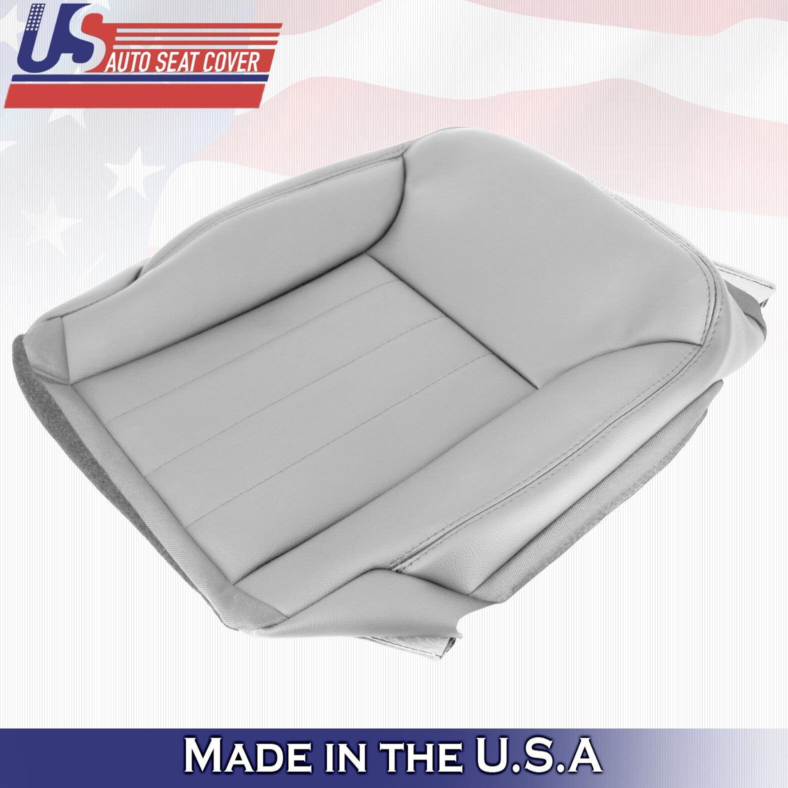 2006-2008 For Mercedes Benz ML500 ML550 Passenger Bottom Leather Seat Cover Gray