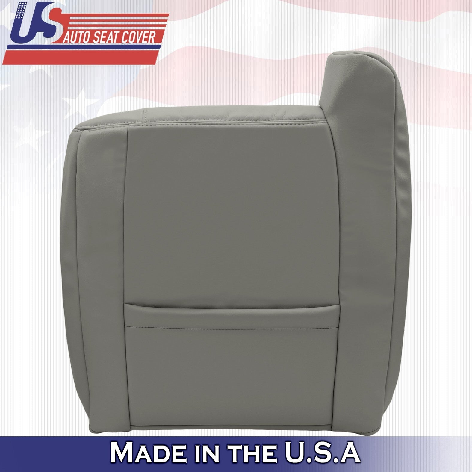 Passenger Leather Seat Cover Gray Fits Cadillac Escalade 1999-2002