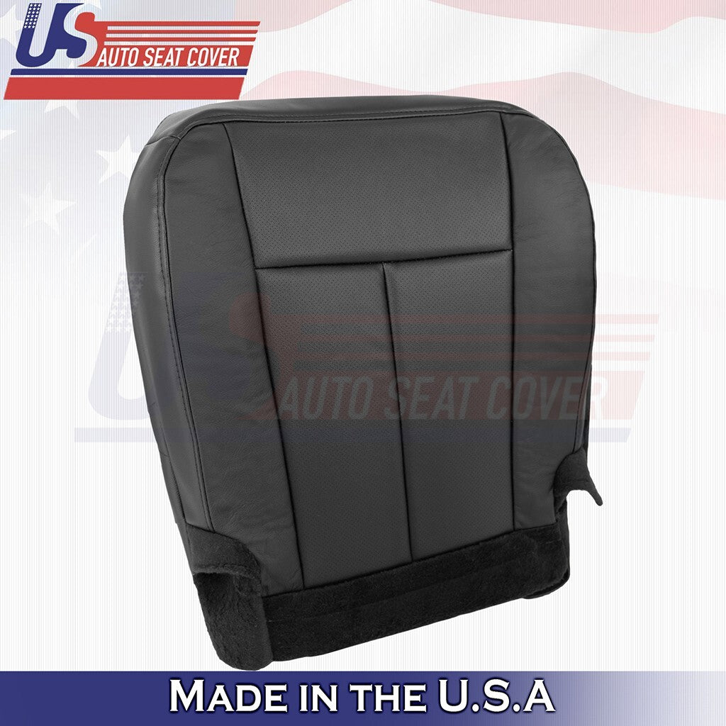 2015 to 2017 Fits Ford Expedition Front Set Bottoms w/ Perf Leather Cover Black