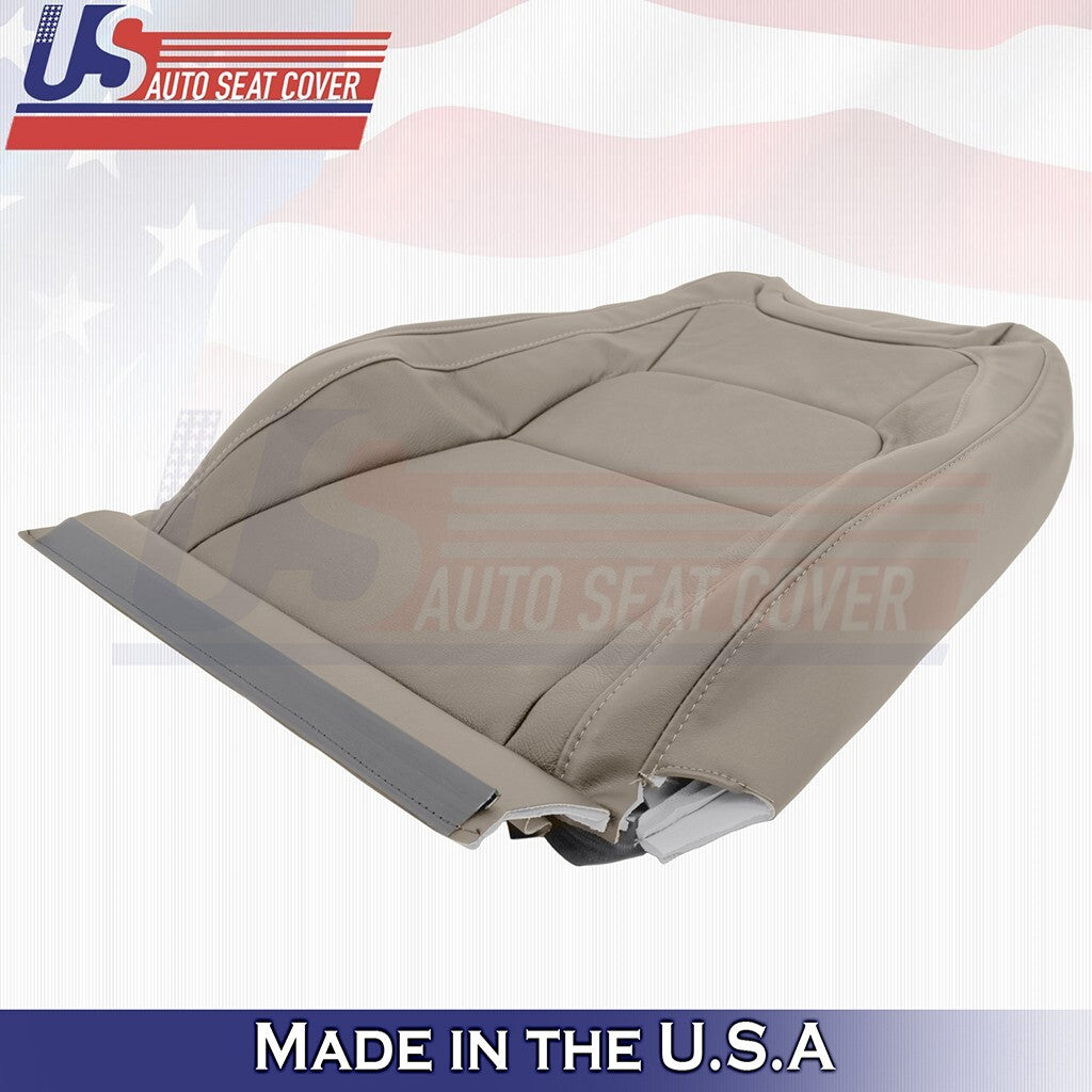 2015 to 2022 For GMC Canyon SLT Driver Top &Bottom Leather Seat Cover Tan