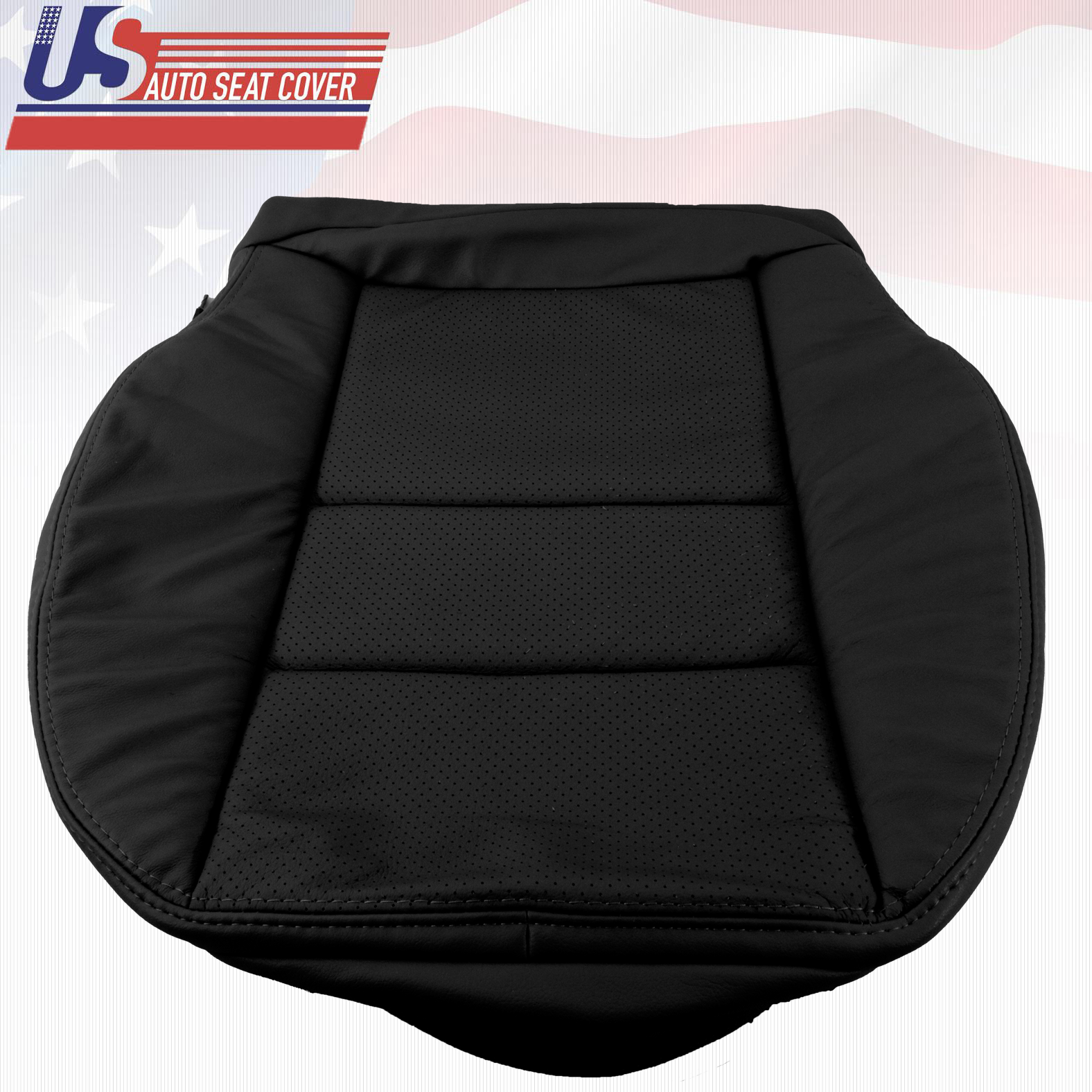 Fits 2008 TO 2014 Mercedes Benz C350 Passenger Bottom Leather Seat Cover Black