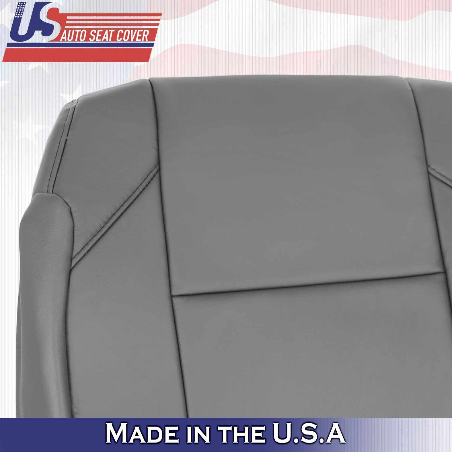 2005 to 2015 For Nissan Armada Titan Passenger Side Top Leather Seat Cover Gray