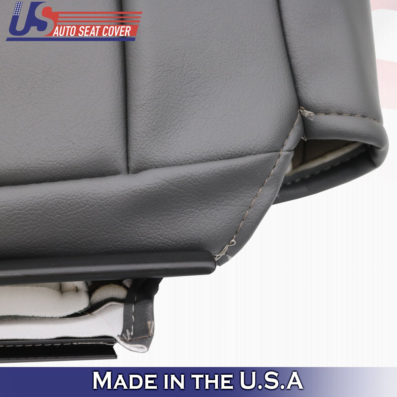 Driver & Passenger Top Leather Covers Gray 2001 to 2003 Ford Explorer Sport Trac