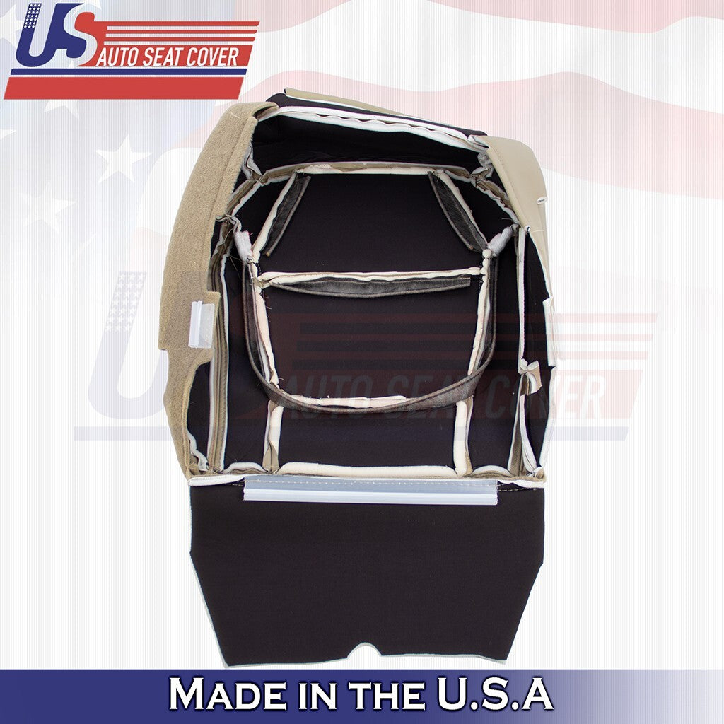 2001 to 2003 For Acura CL Type-S Driver Top&Bottom Leather Vinyl Perf Cover Tan