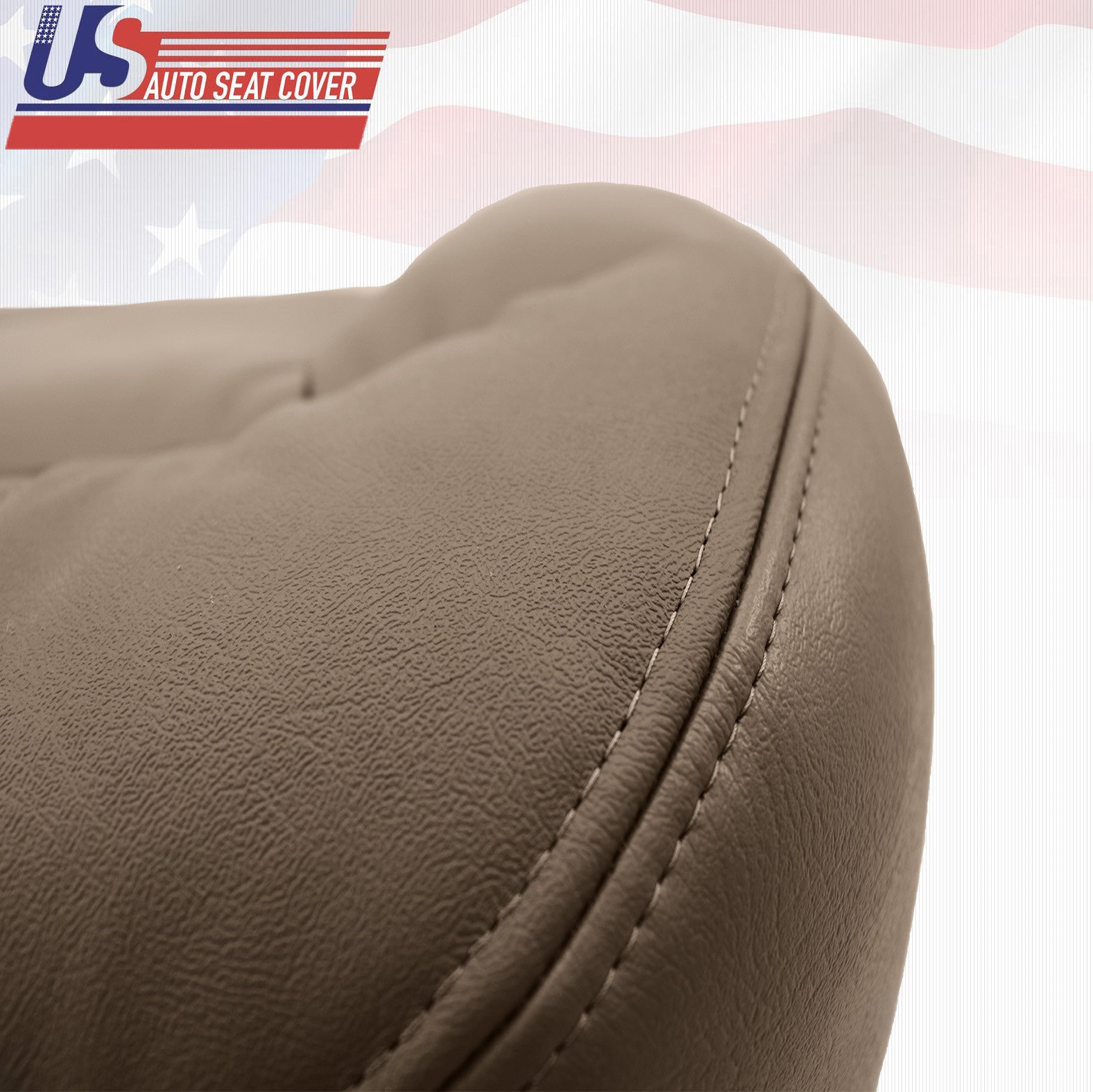 2001 2002 Chevy Silverado 3500 Driver & Passenger Bottom Vinyl Seat Covers Tan