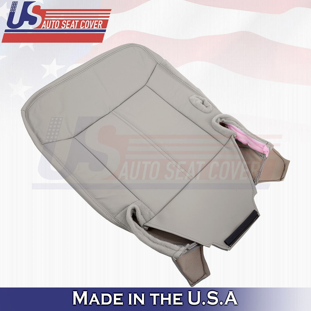 2003 2004 05 2006 2007 For Lincoln Town Car Driver Top Bottom Leather Cover Gray