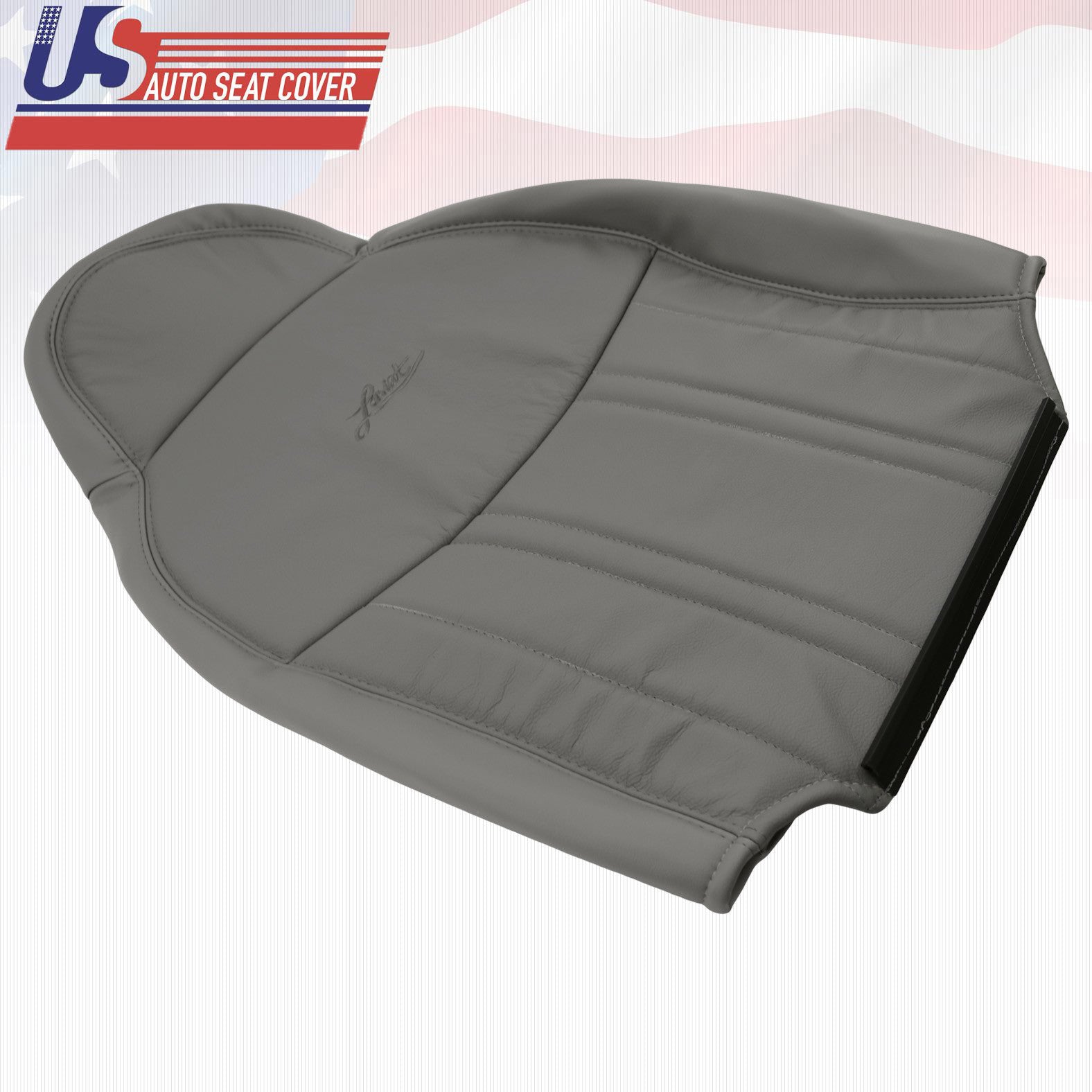 1997 1998 Ford F-150 Lariat Driver Upper Lean Back Leather Seat Med Graphite
